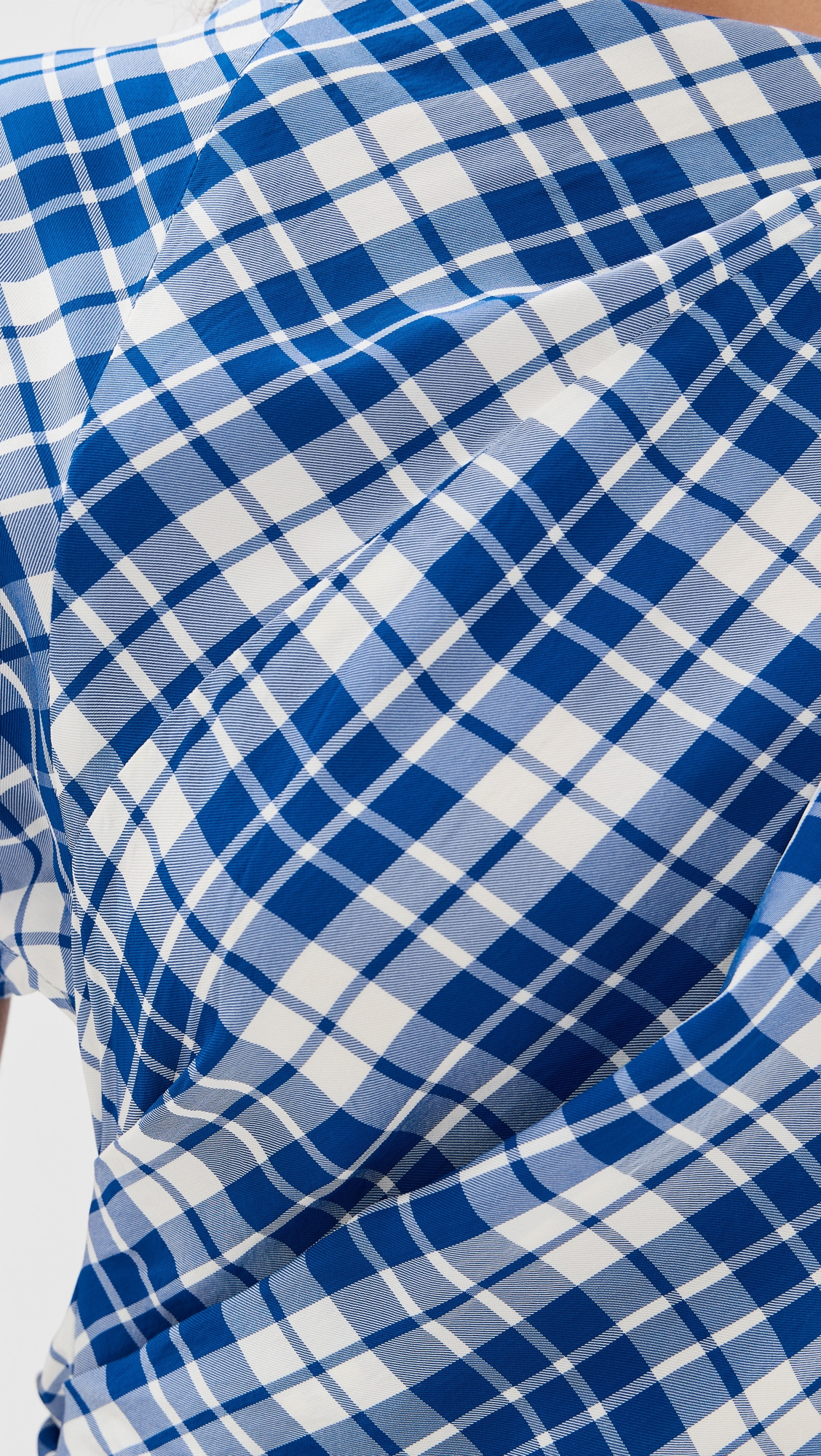 Hallie Dress In Crinkled Plaid - 5