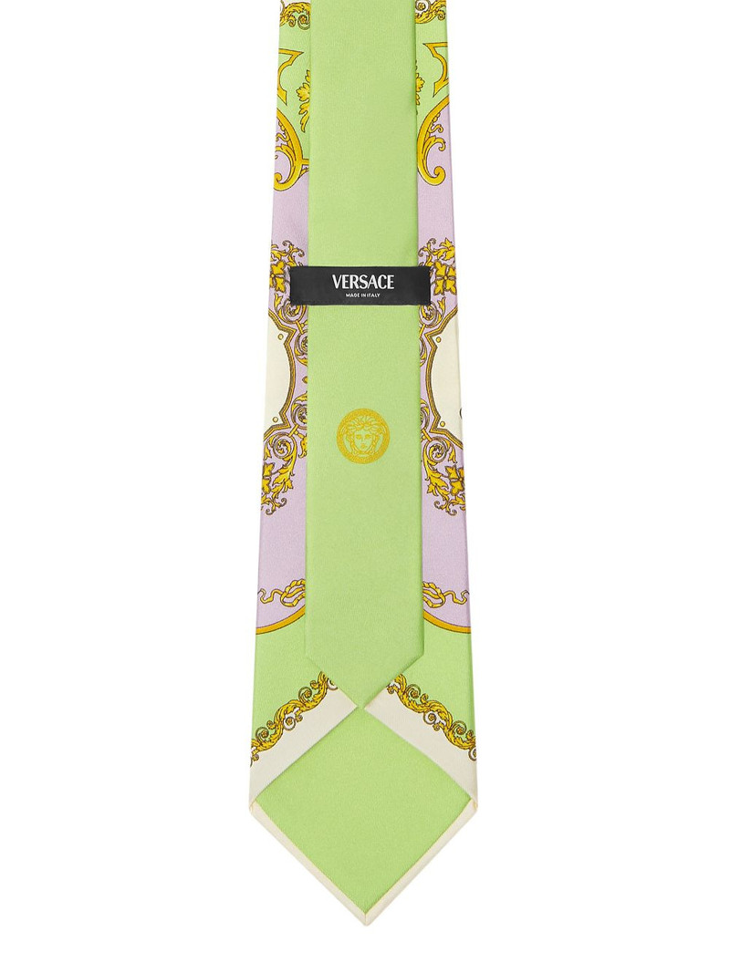 VERSACE printed silk tie outlook