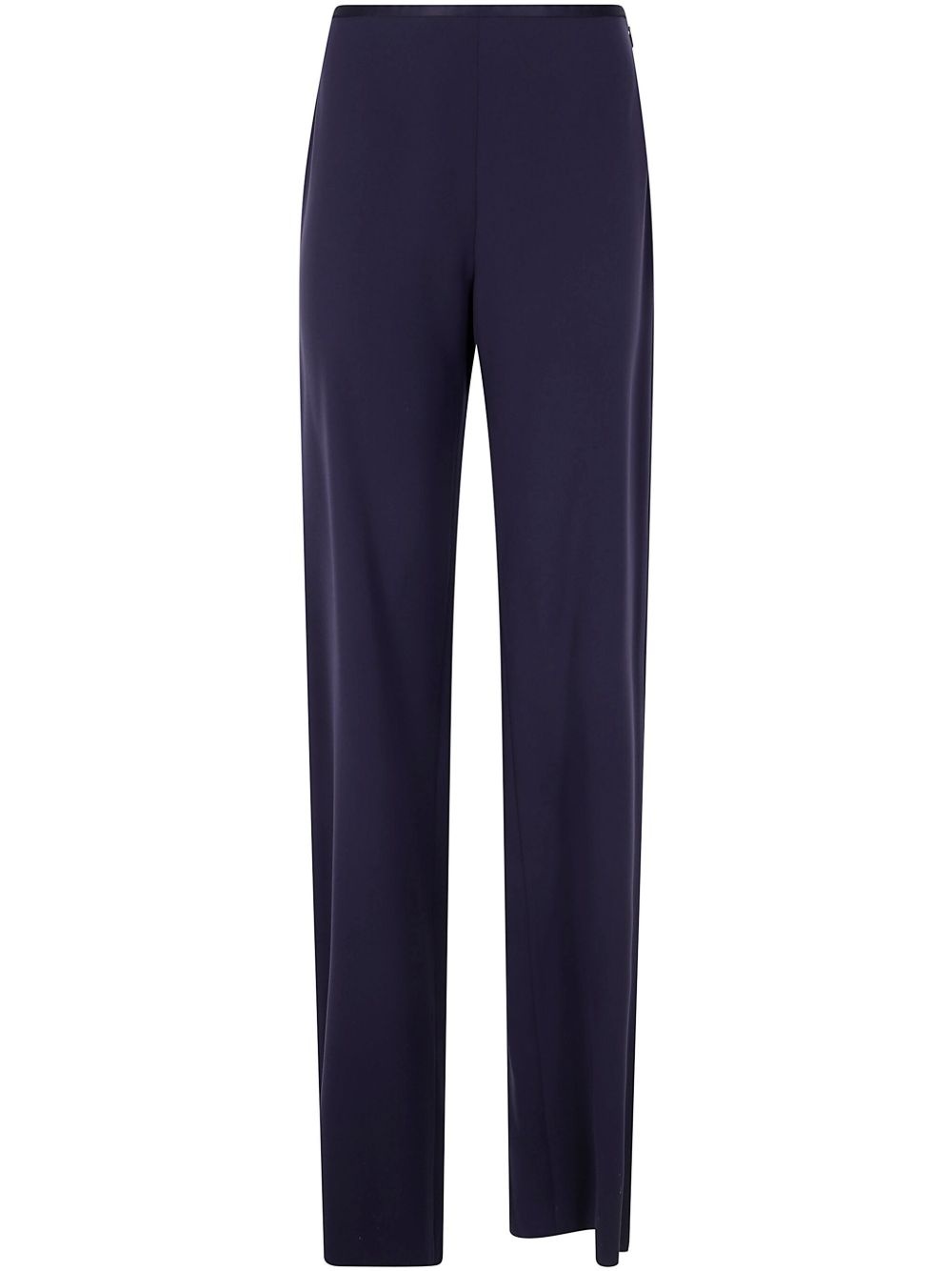 satin-trim trousers - 1