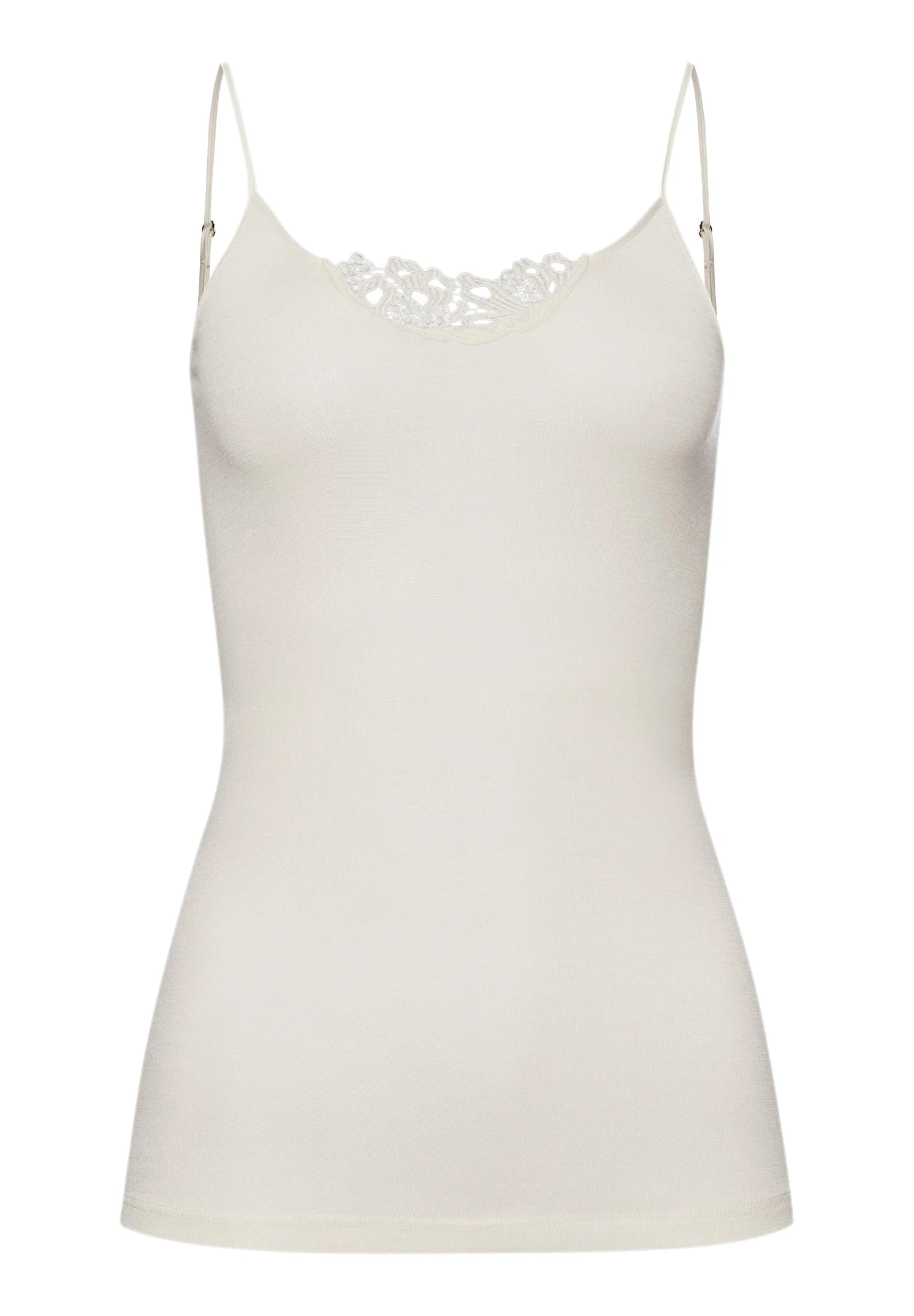 Woolen Silk W Wool and Silk Embroidered Camisole - 1