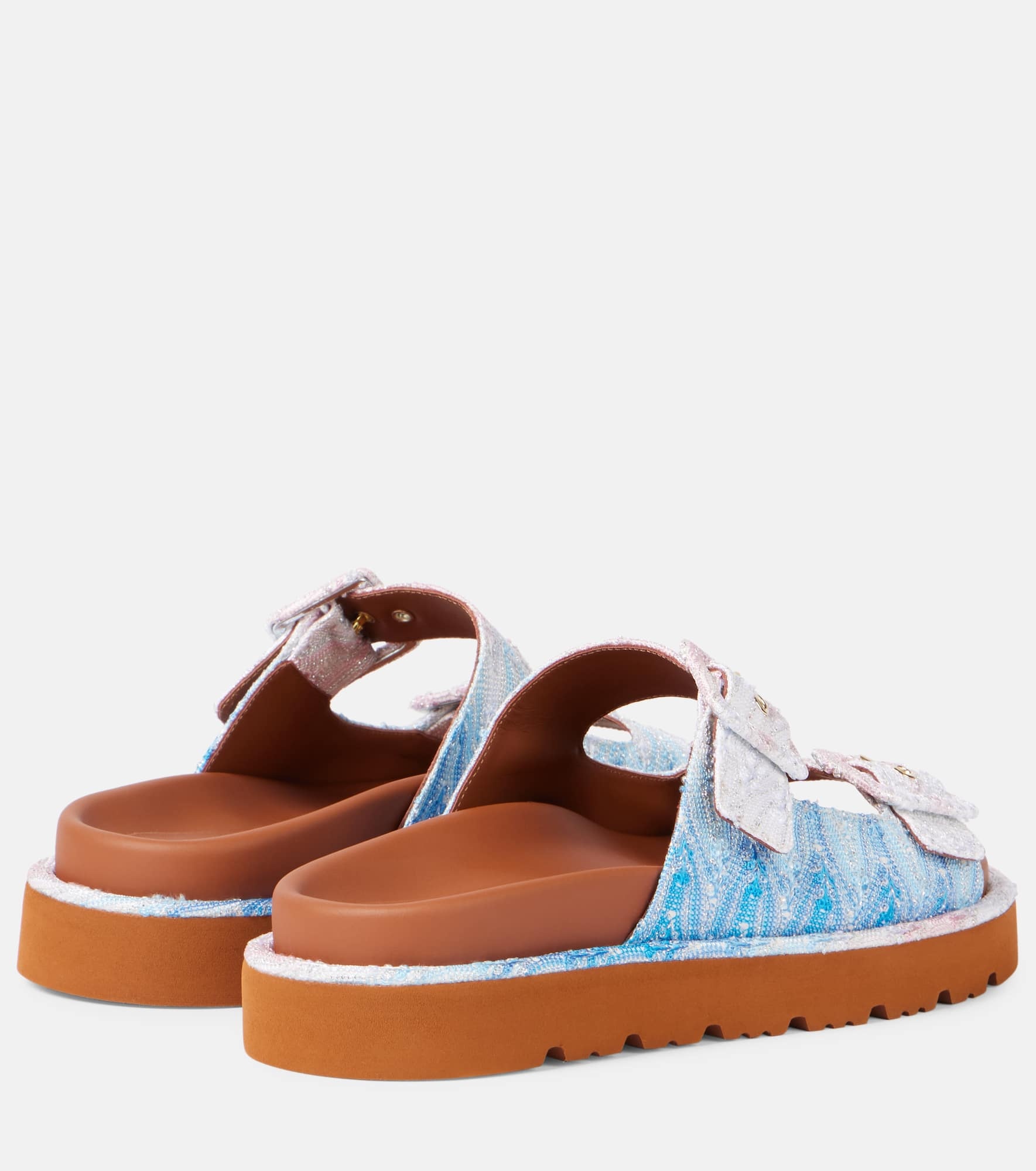 Clea Wave lamé sandals - 2