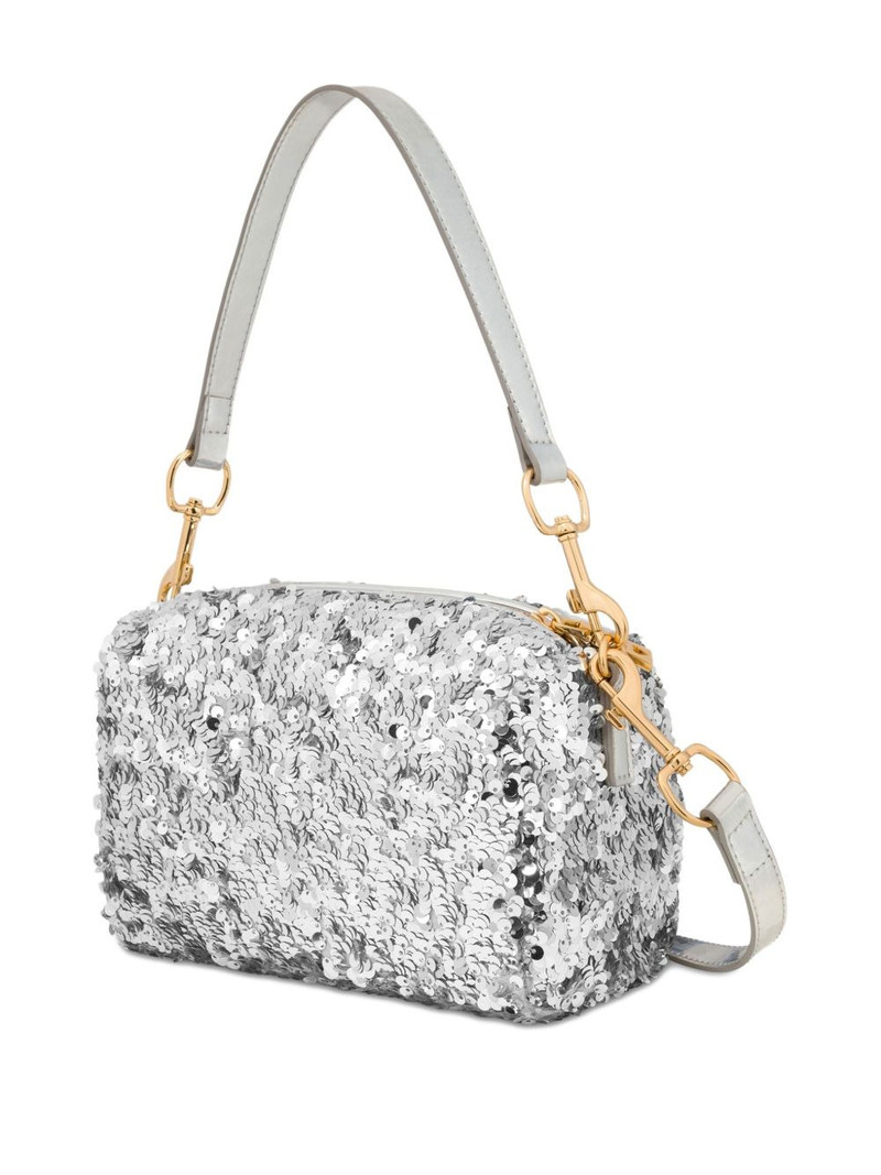 Moschino sequin-embellished shoulder bag outlook