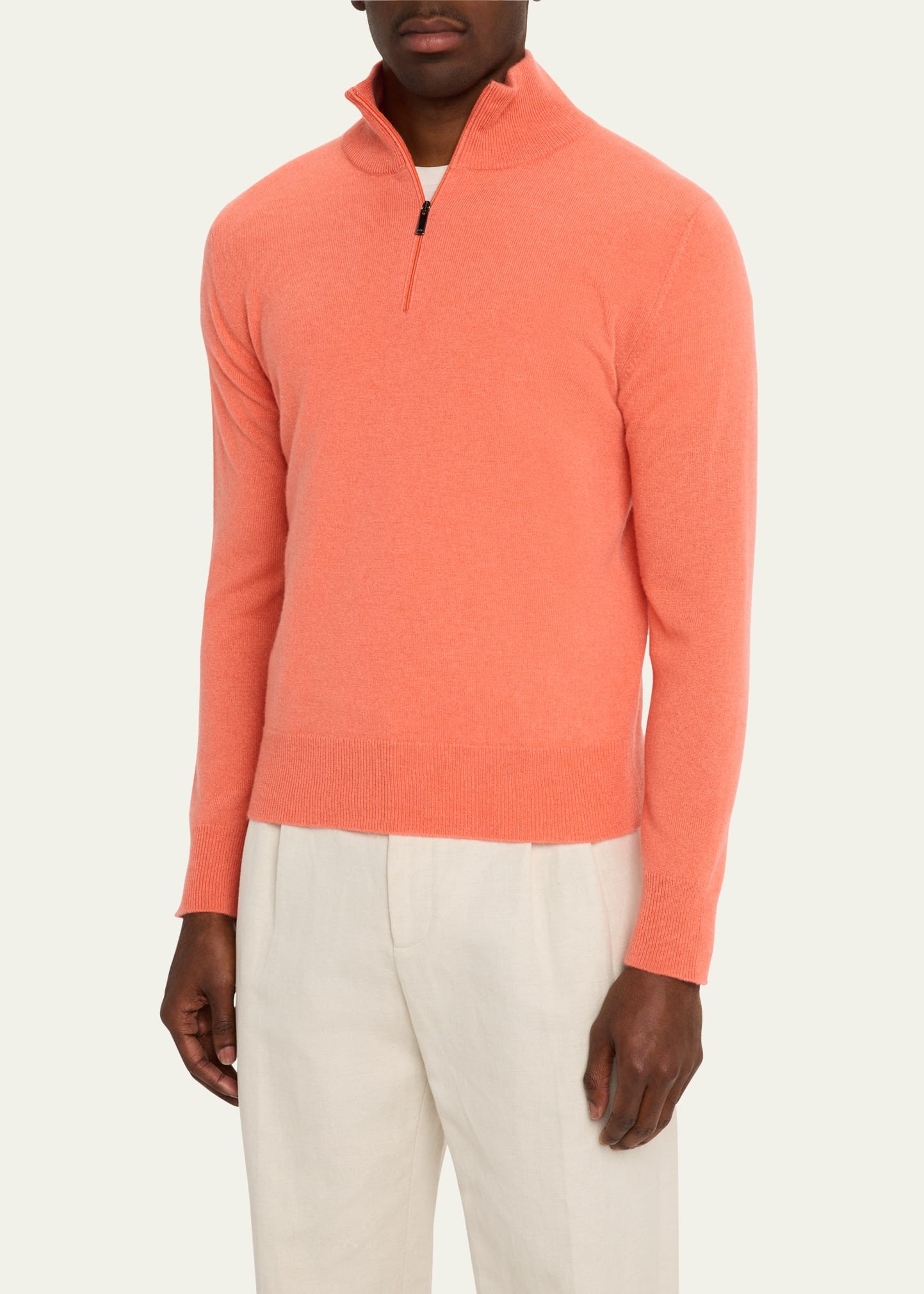 Men's Cashmere Half-Zip Sweater - 4