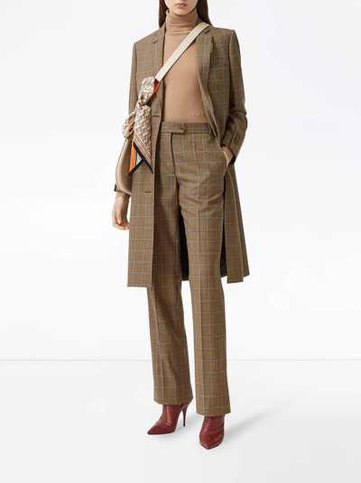 Burberry Prince of Wales check tailored trousers outlook