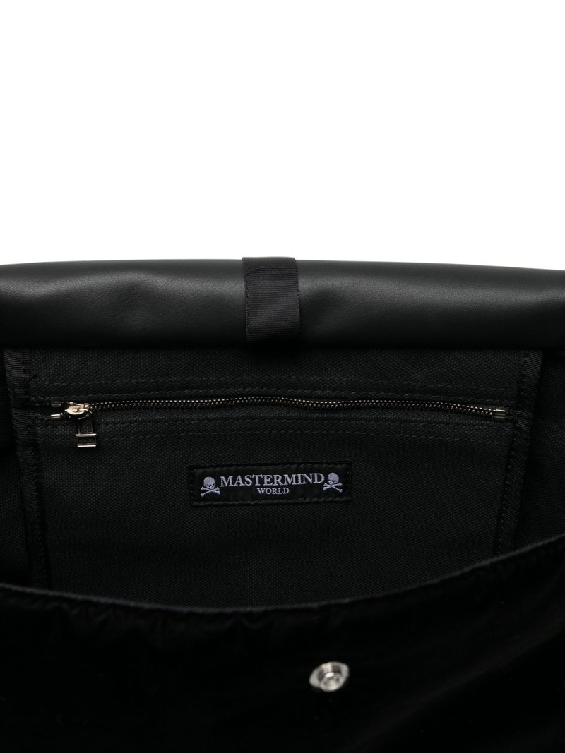 logo-embroidered shoulder bag 5