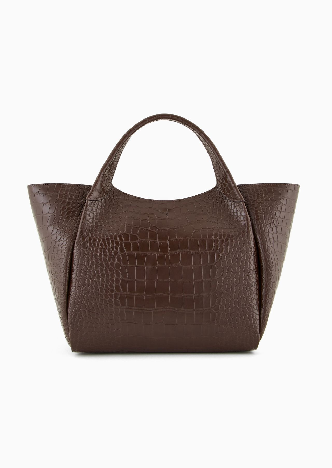 Shopper bag with mock-croc finish and logo charm - 3