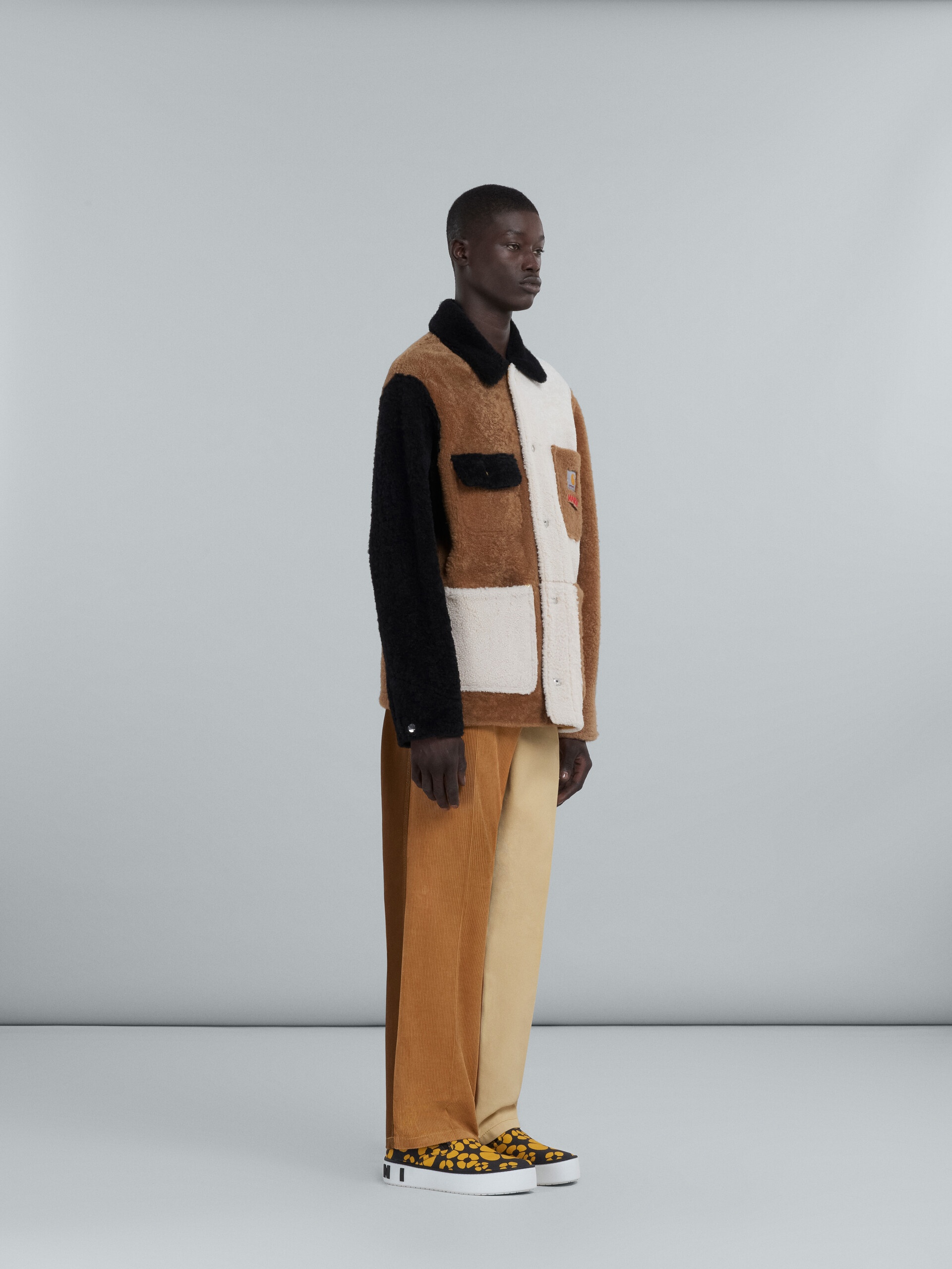 MARNI X CARHARTT WIP - SHEARLING REVERSIBLE JACKET - 6