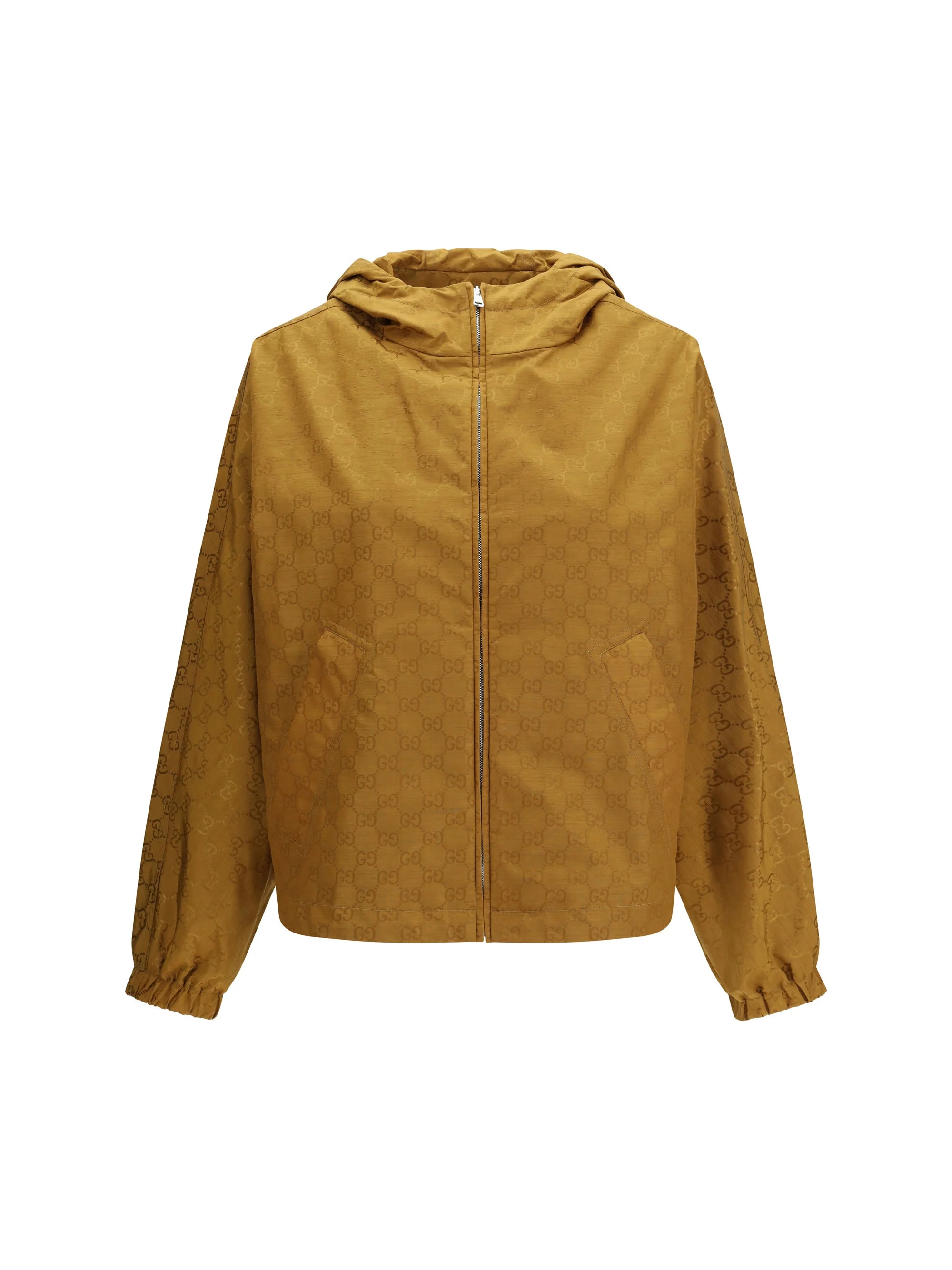 Gucci Short Technical Jacquard Jacket With All-over Gg Motif - 1