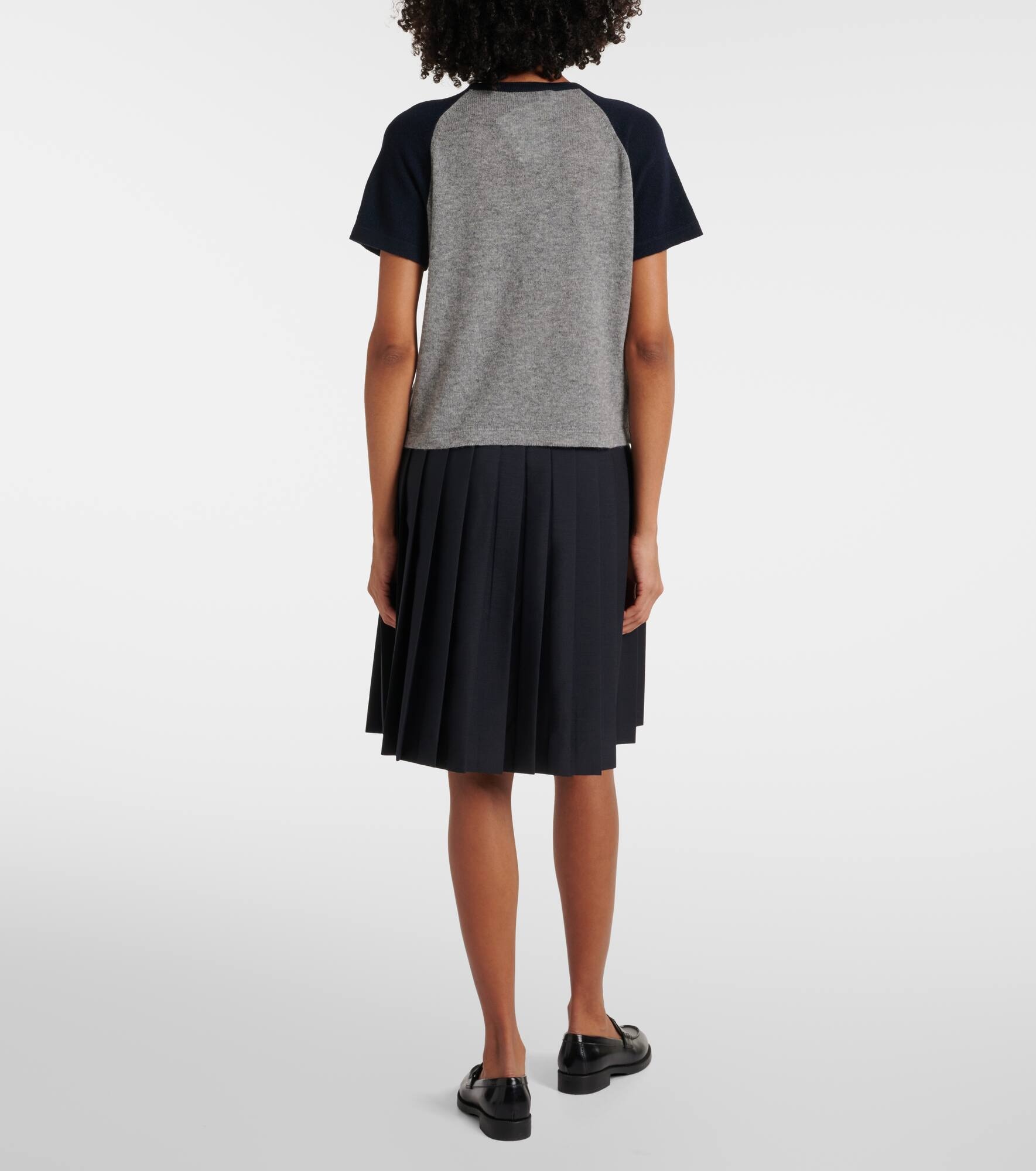 Logo cashmere T-shirt - 3