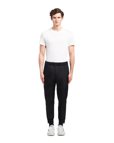 Prada Technical fleece trousers with nylon details outlook