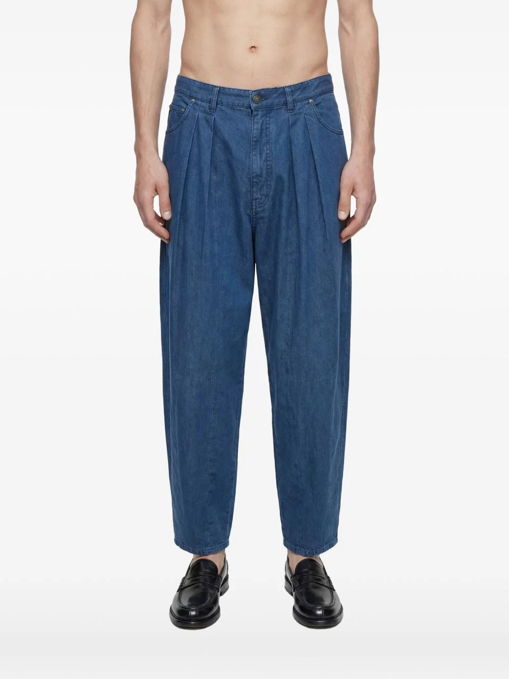 pleated jeans - 1