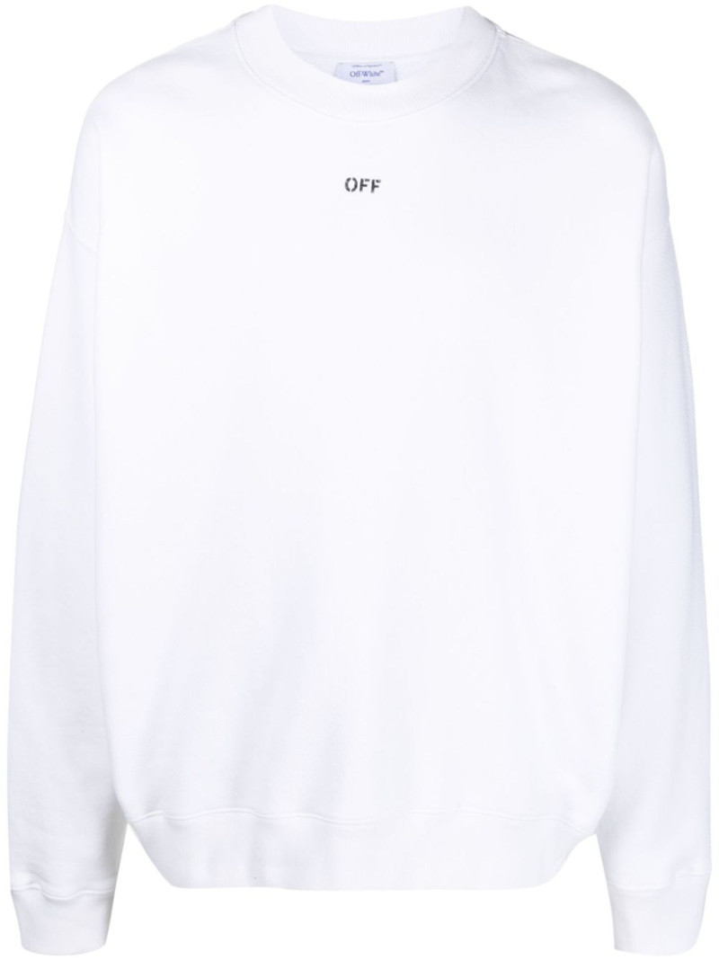 logo-print cotton sweatshirt 1