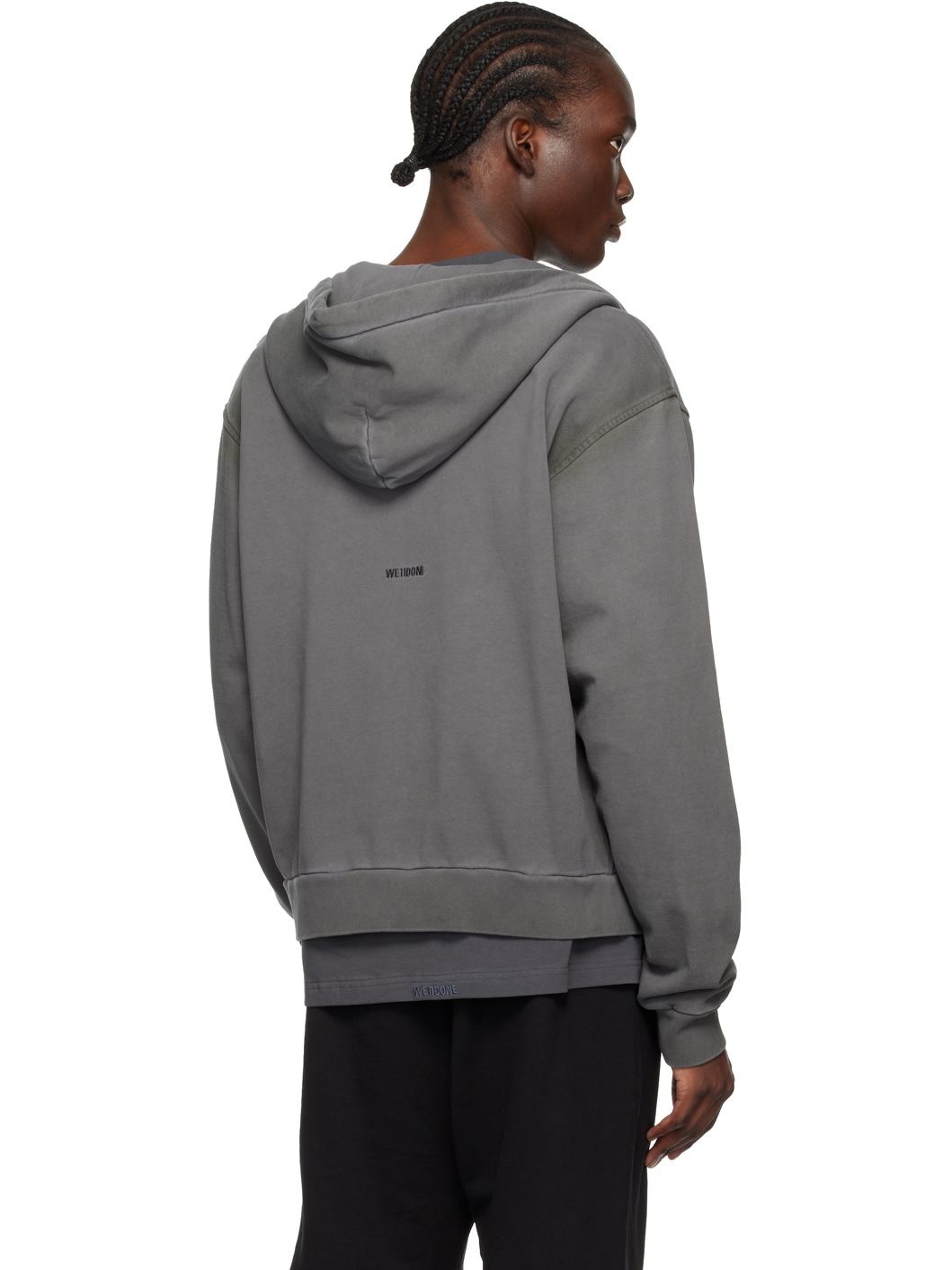 Gray Zip Hoodie - 3