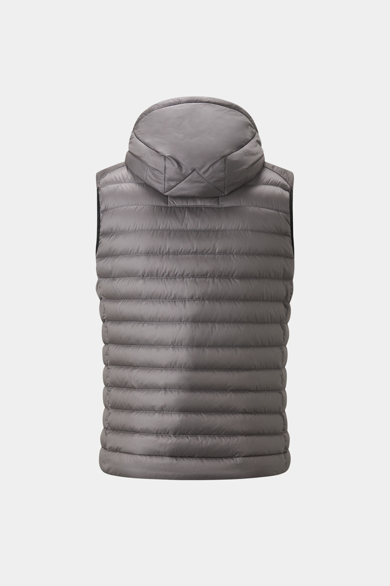 Lonne lightweight down vest in Gray 8