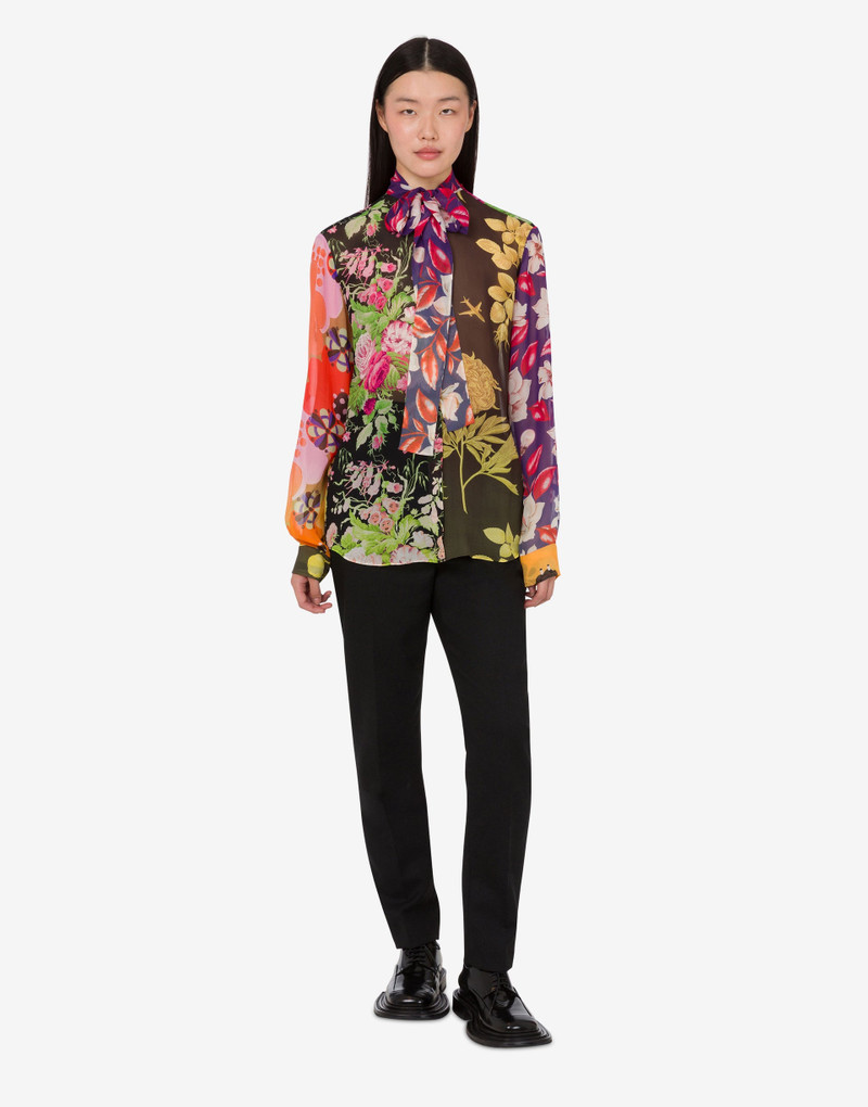PRINTED SILK GEORGETTE SHIRT 1