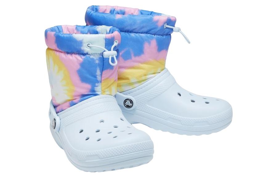 Crocs Classic Lined Neo Puff Boots 'Tie Dye Mineral Blue' 207328-002 - 4