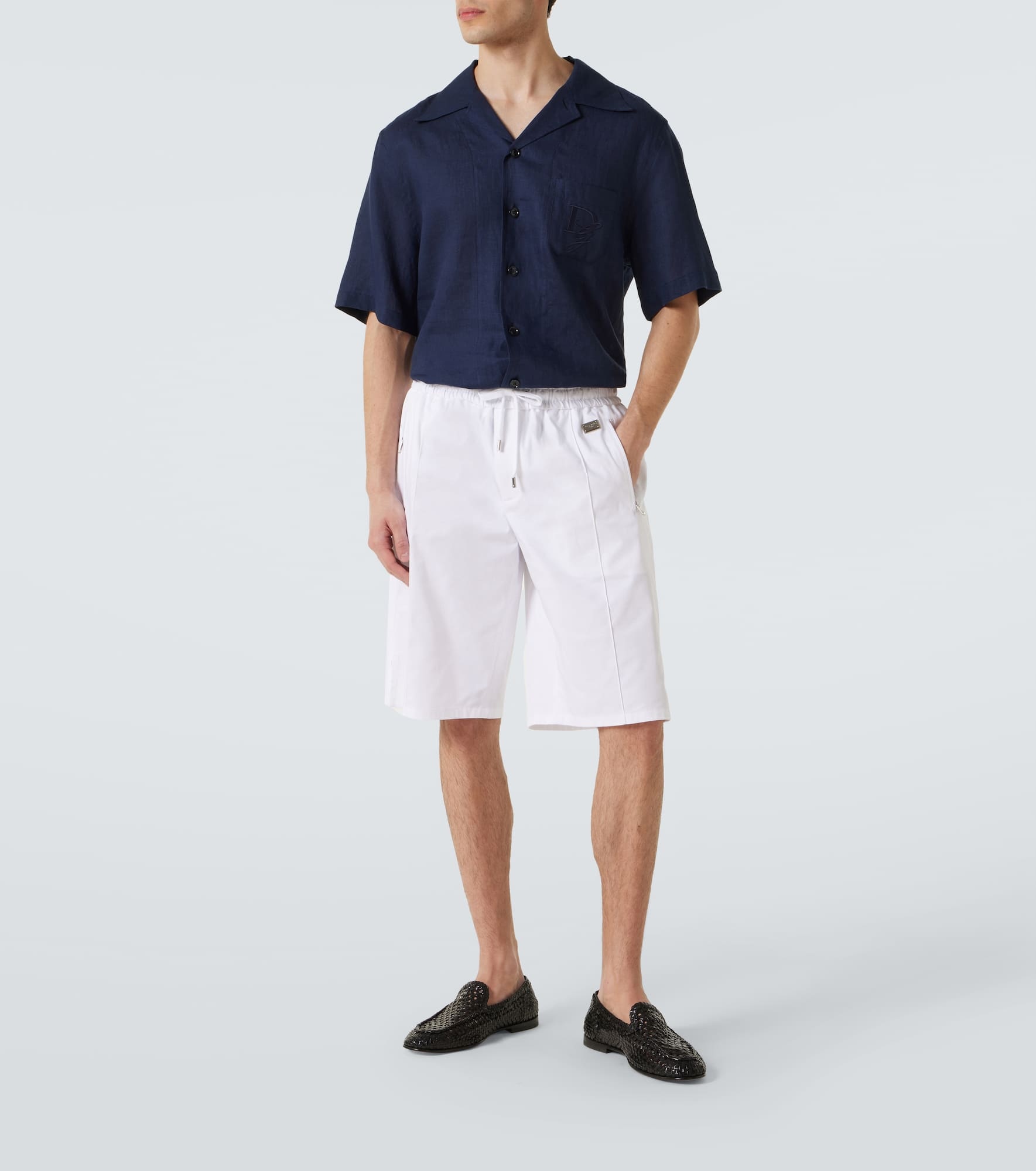 Cotton gabardine Bermuda shorts - 2