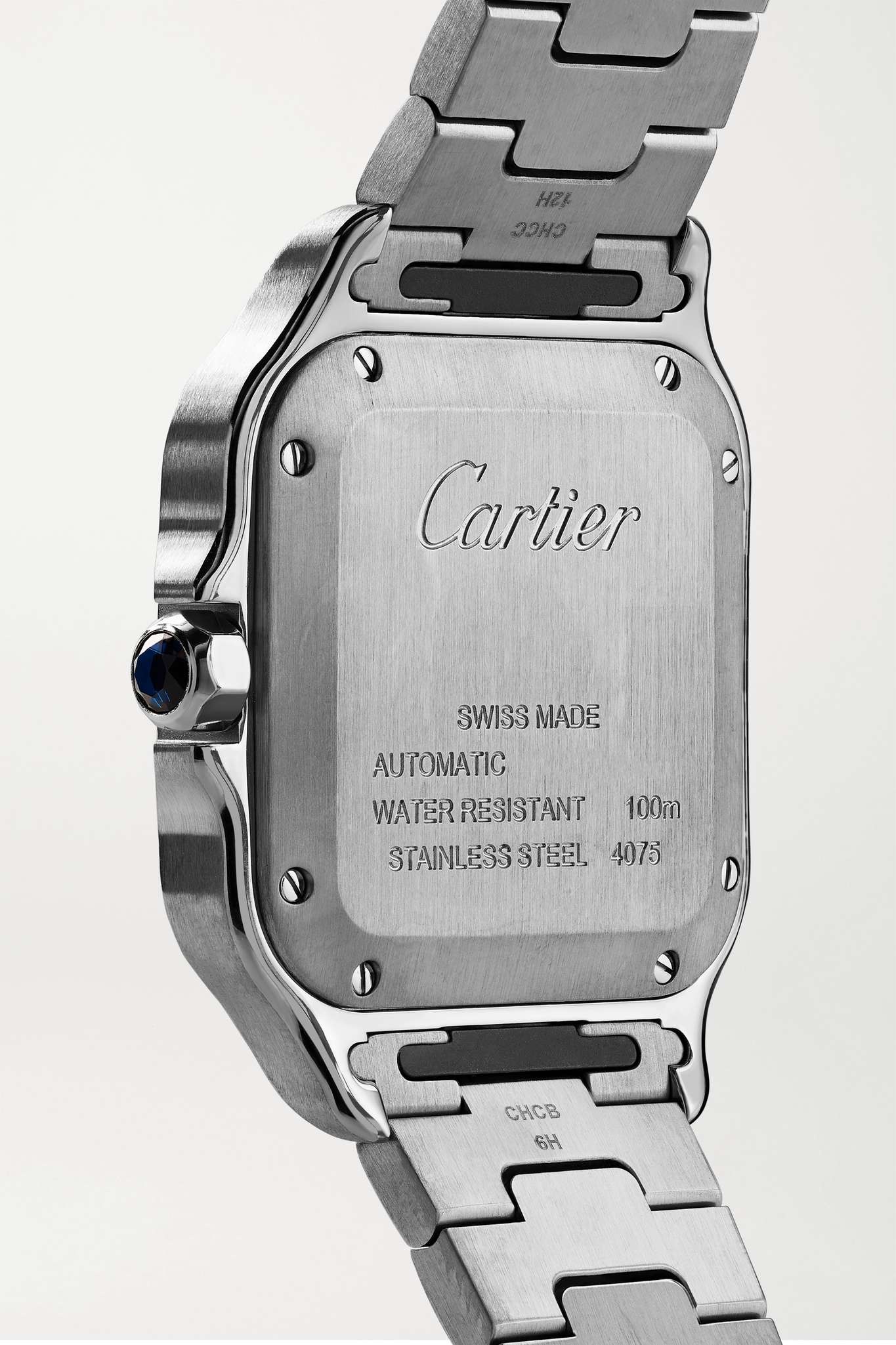 Santos de Cartier Automatic 35mm medium stainless steel and 18-karat gold watch - 4