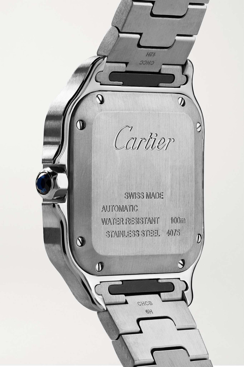 Santos de Cartier Automatic 35mm medium stainless steel and 18-karat gold watch 4