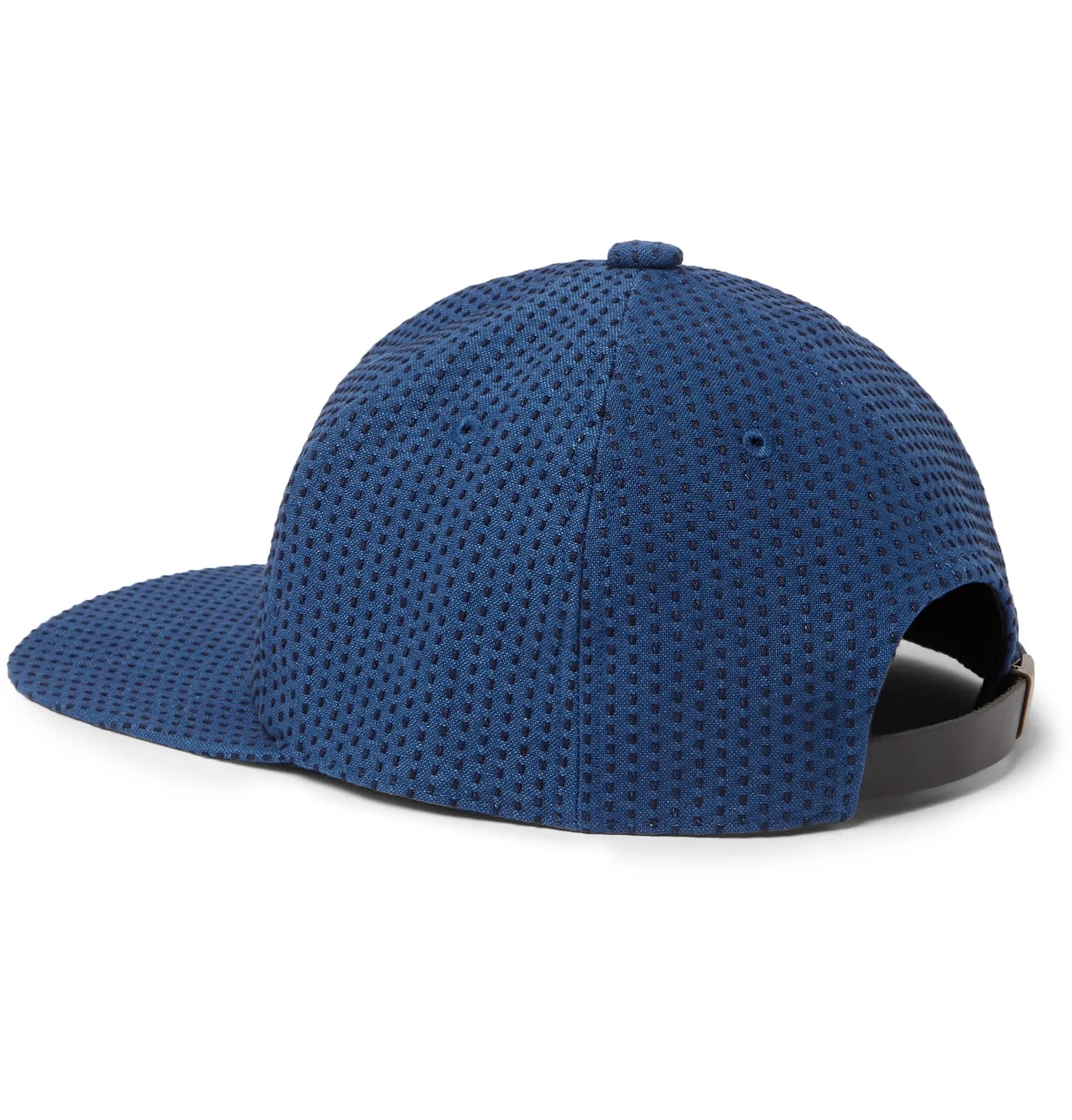 Sashiko Indigo-Dyed Cotton Baseball Cap - 3