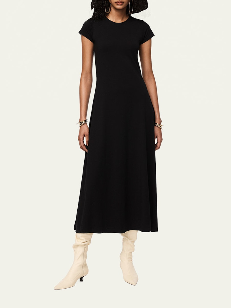 Another Tomorrow Cotton Fitted Tee Dress outlook