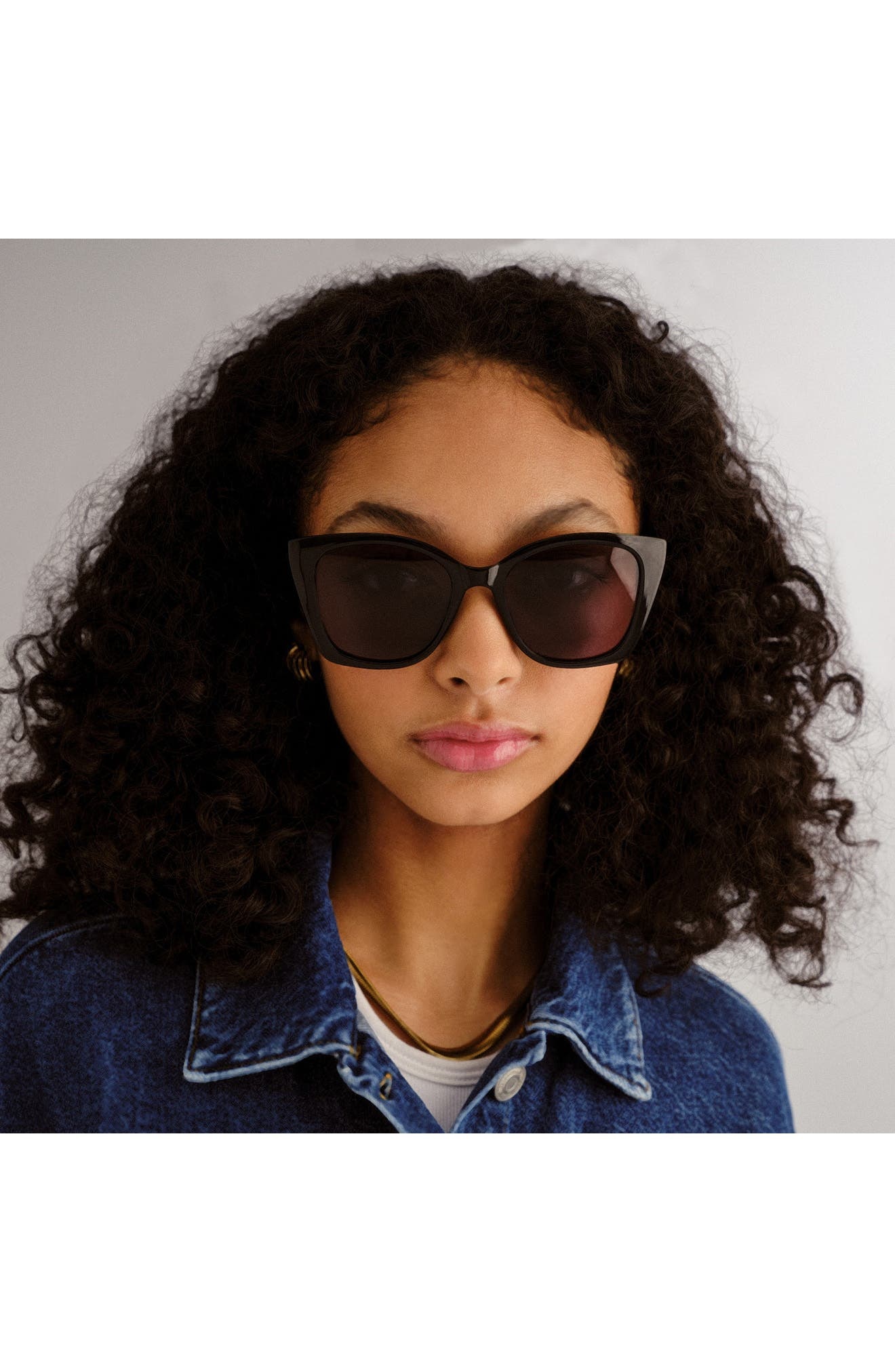 Le Specs Incantation 52mm Square Sunglasses in Black/Smoke Mono at Nordstrom - 3