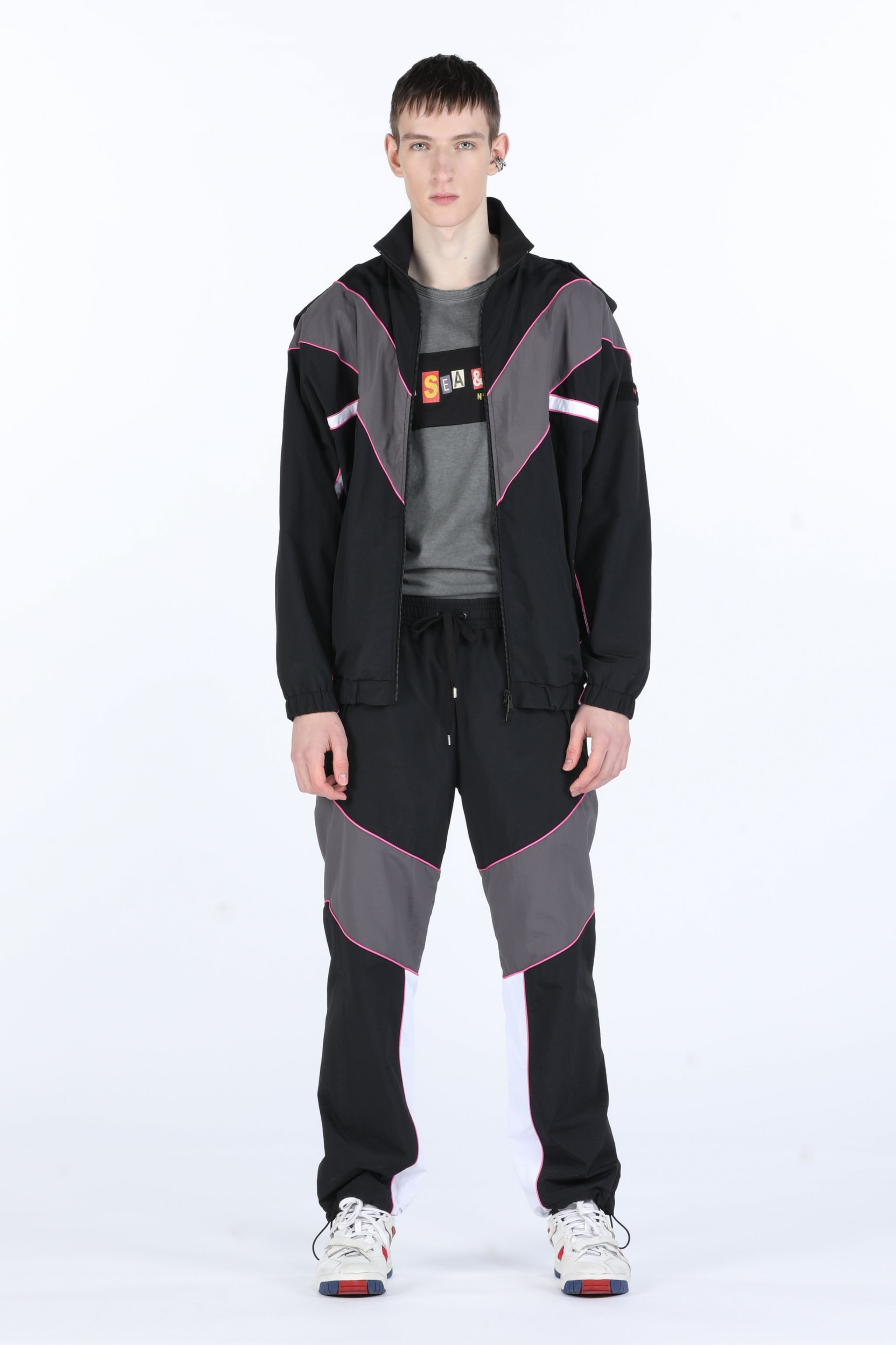 PANELLED TRACK JACKET - 4