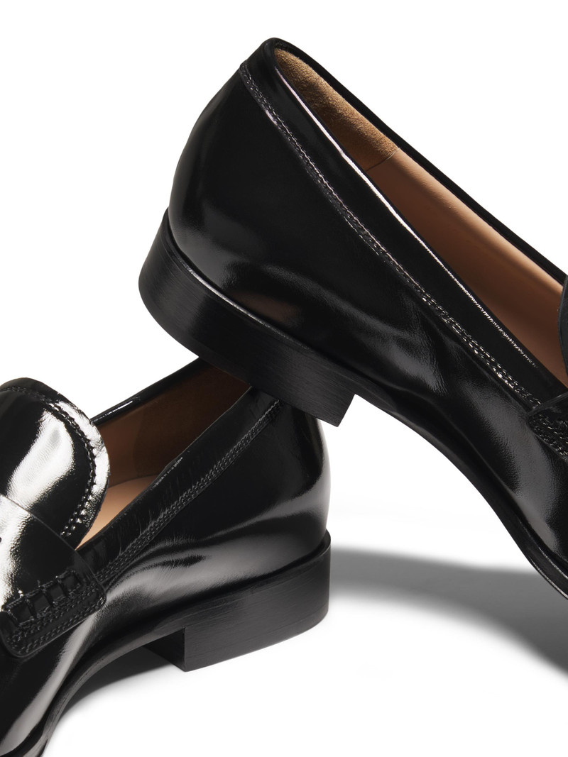Men's George Patent Leather Penny Loafers - Black 6