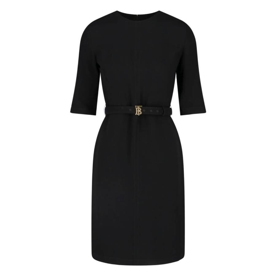 Burberry Monogram Motif Betled Crewneck Dress - 5