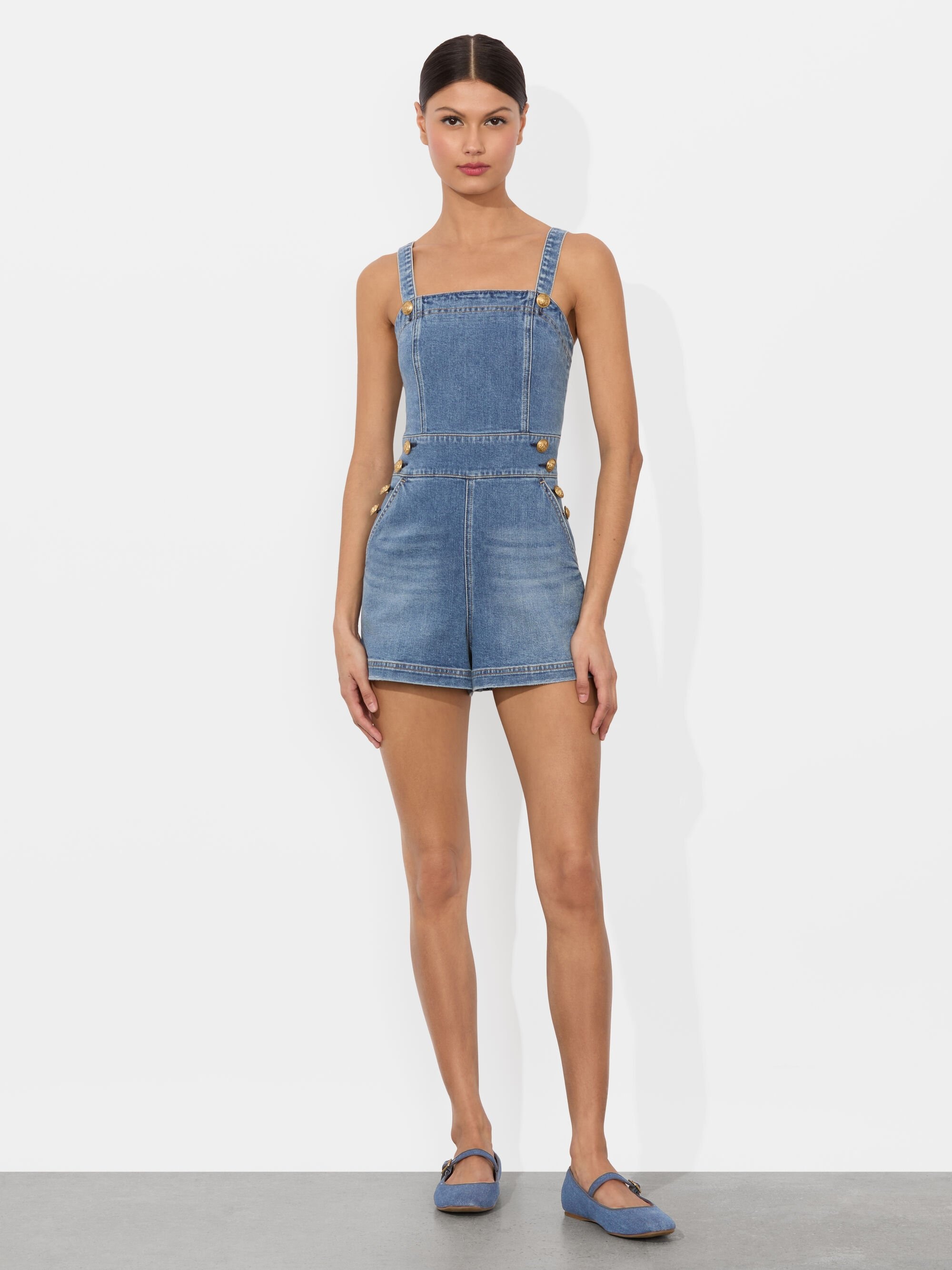 VITA DENIM ROMPER - 2
