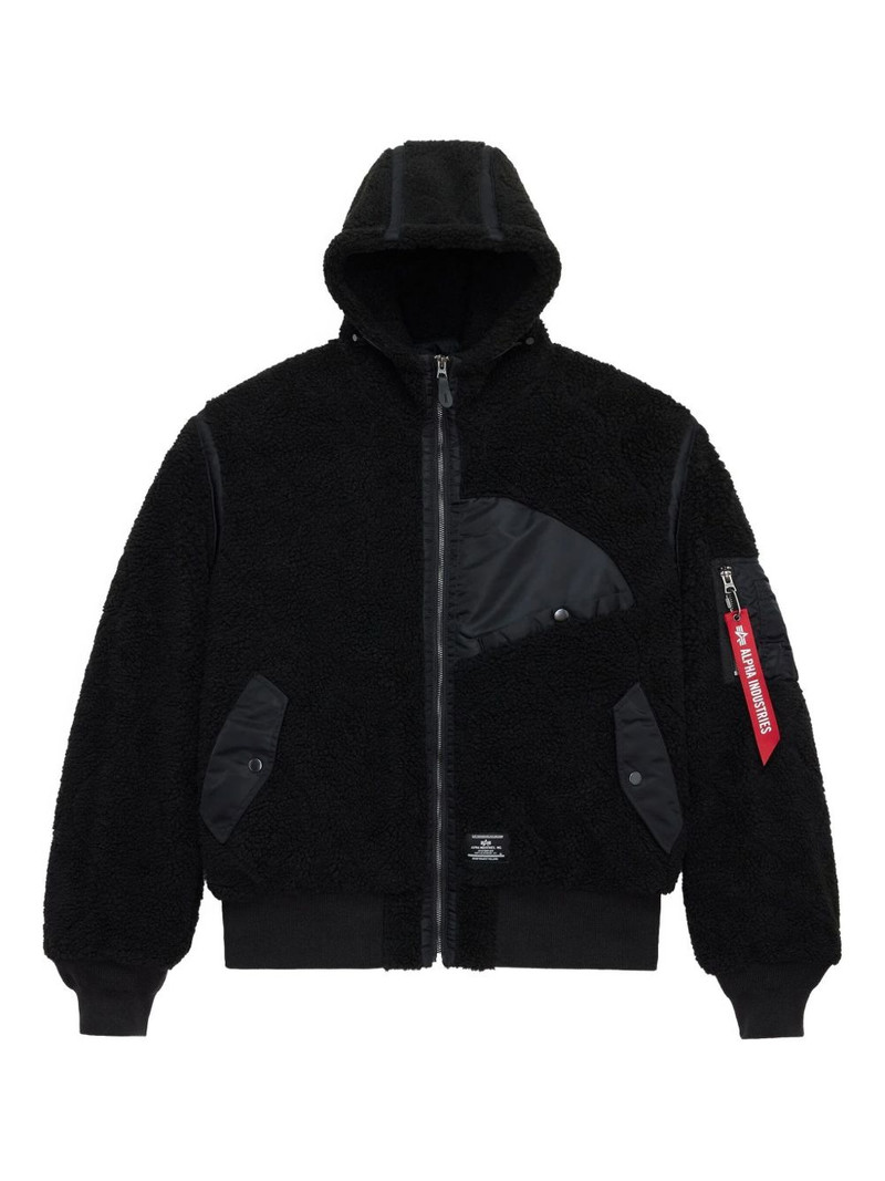 long-sleeve sherpa onion-quilted jacket 1