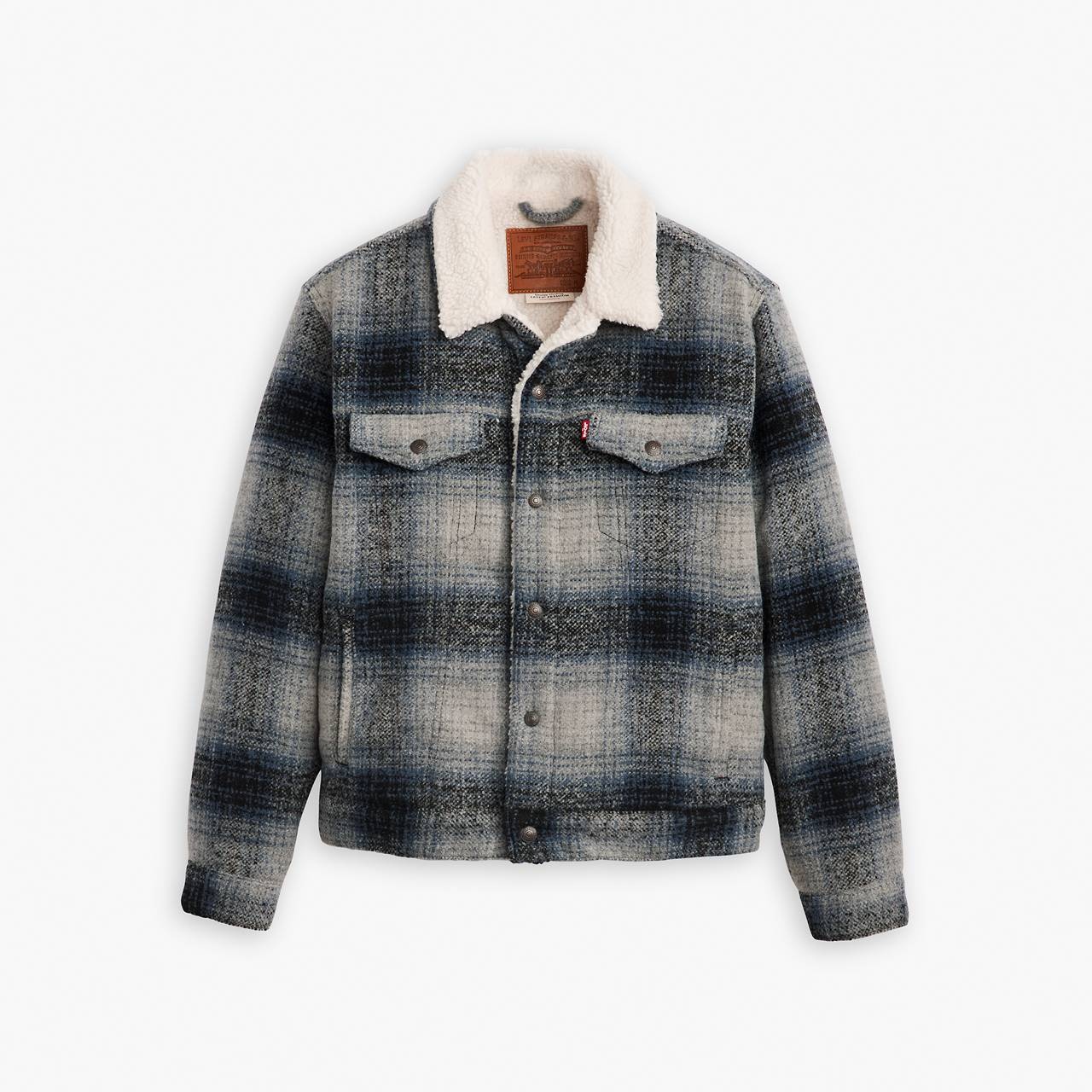 PLAID TYPE III SHERPA TRUCKER JACKET - 1