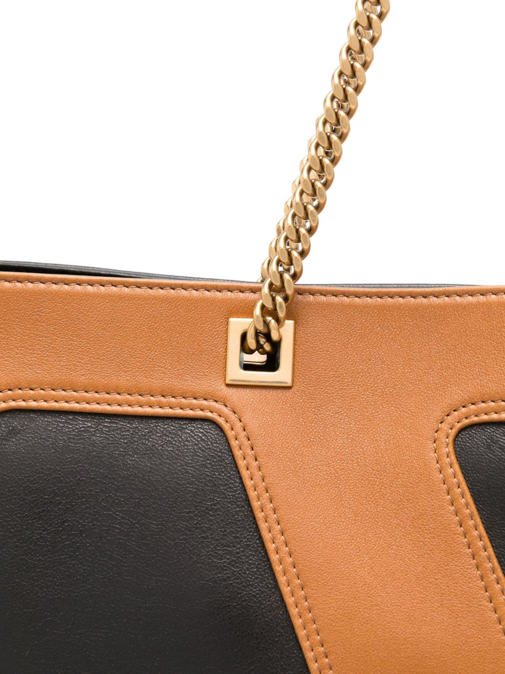 large double-strap logo-detail shoulder bag - 3