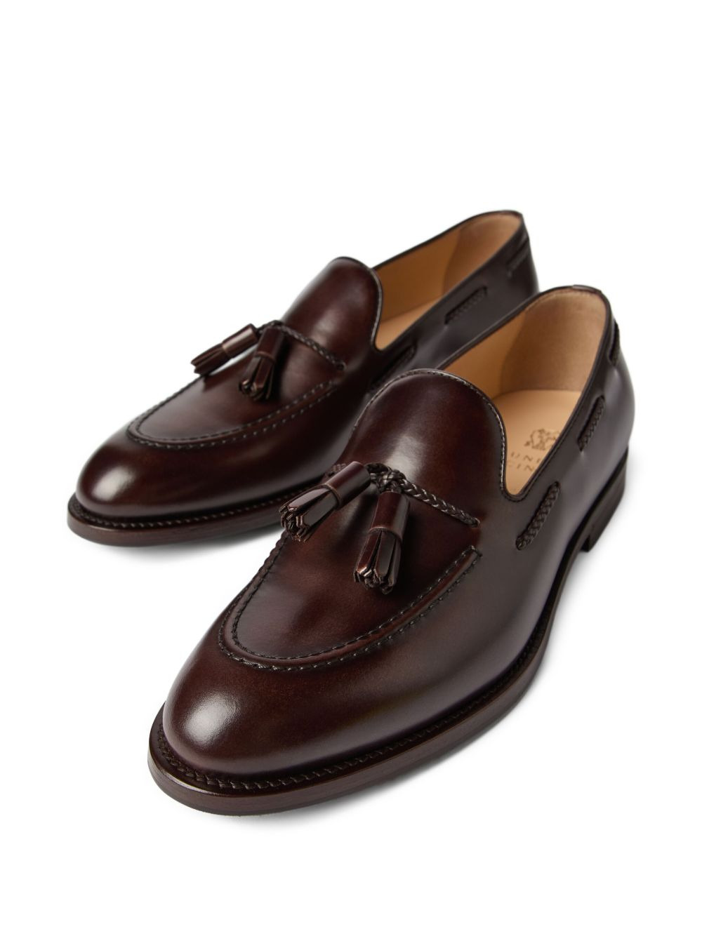 tassel-detail leather loafers - 4