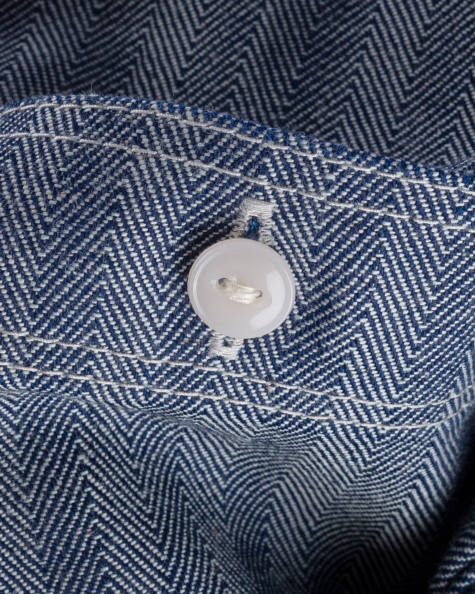 IHSH-308-IND 12oz Herringbone Work Shirt - Indigo - 12