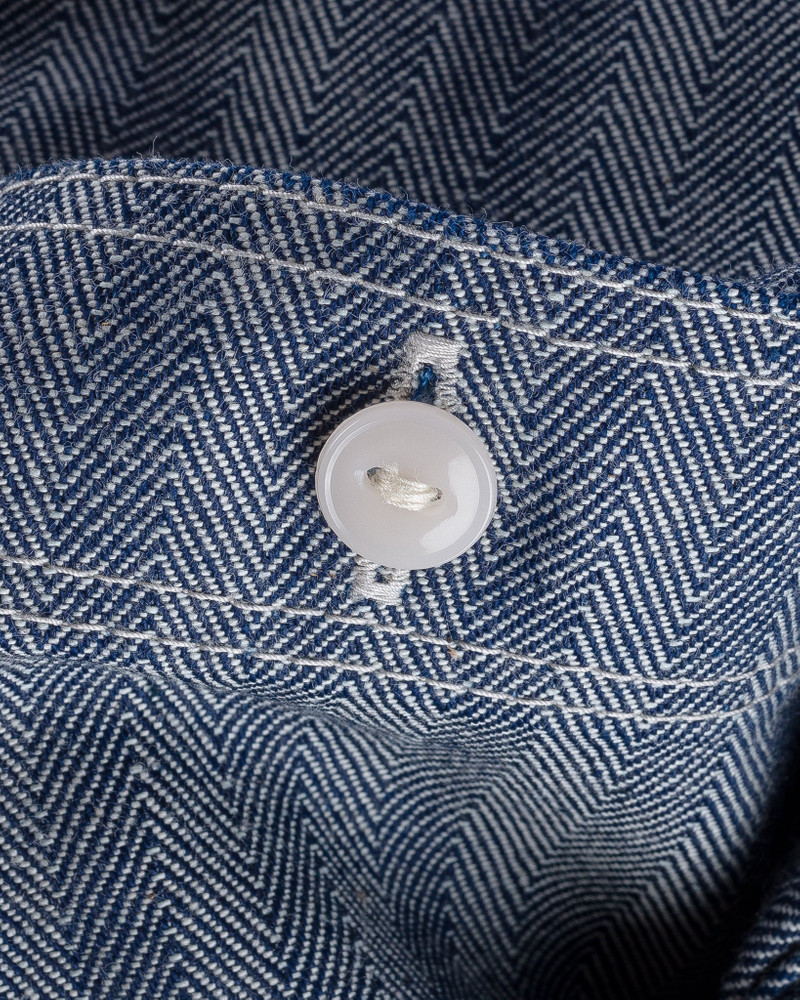 12OZ HERRINGBONE WORK SHIRT - INDIGO 12