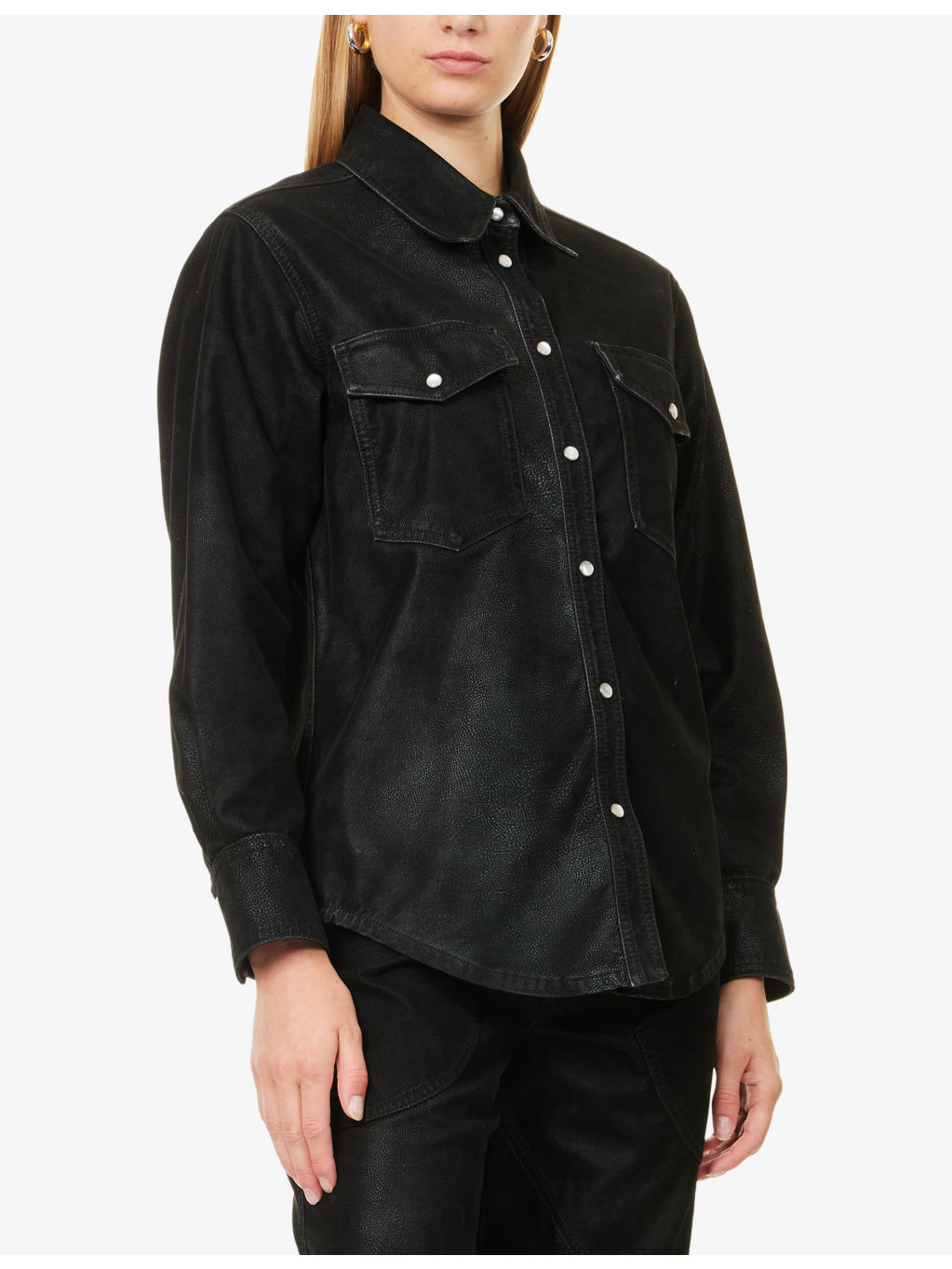 Karima Curved-Hem Woven Shirt - 3