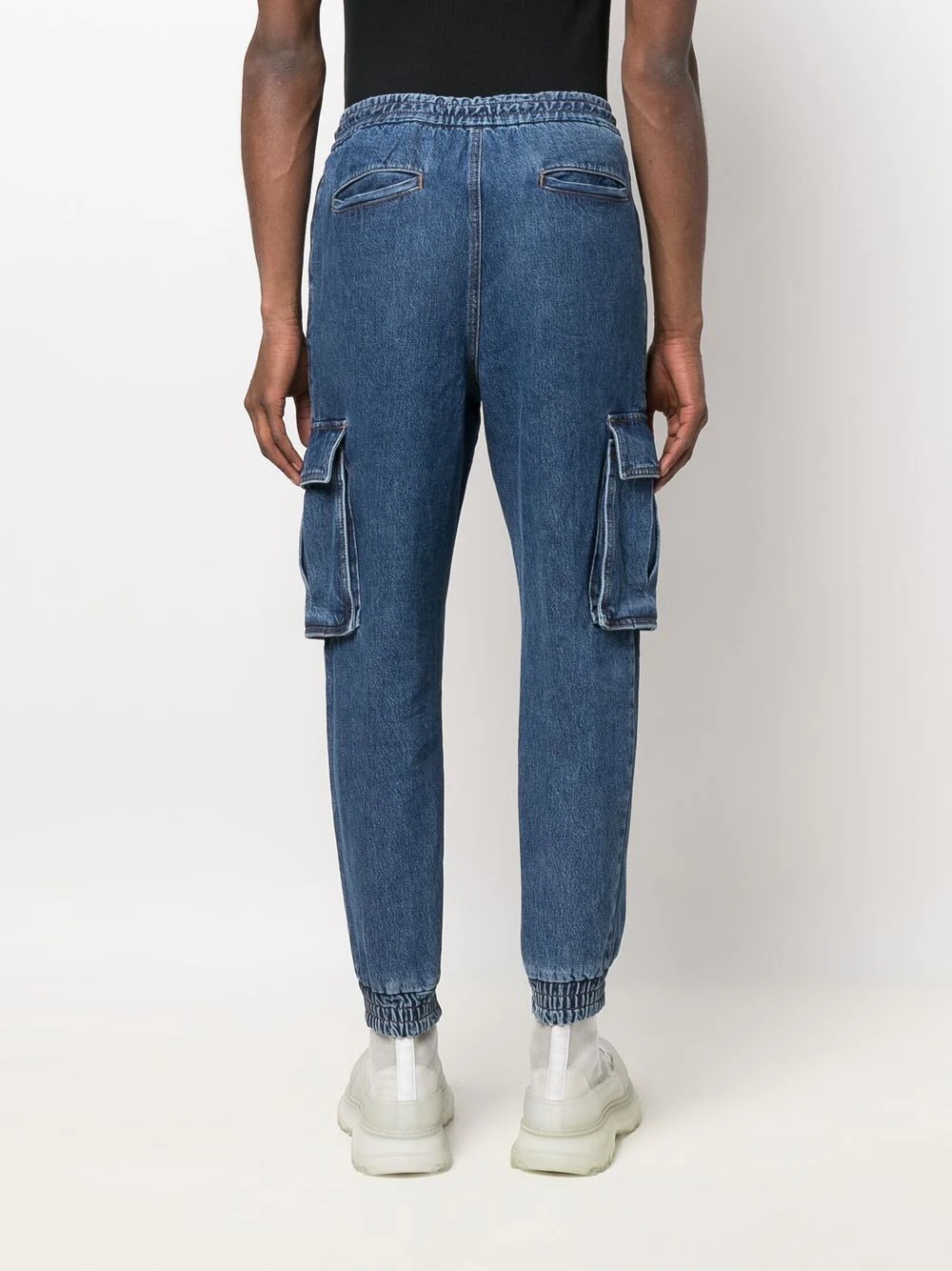 cropped denim jeans - 4