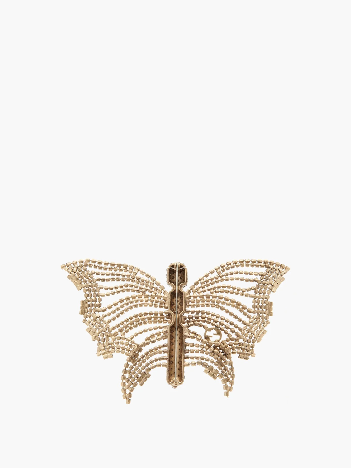 Butterfly crystal-embellished brooch - 3