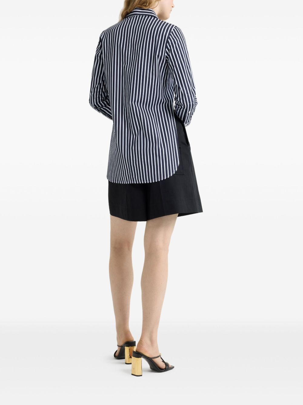 striped poplin shirt - 3