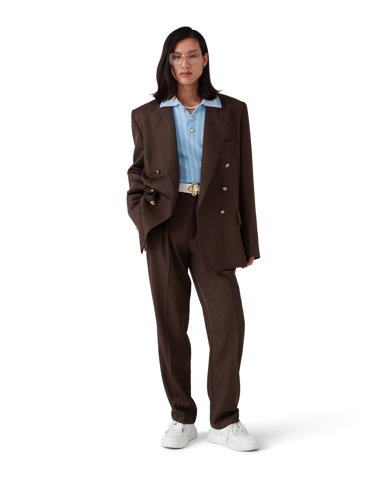 Double Breasted Wool Jacket | Casablanca Paris - 2