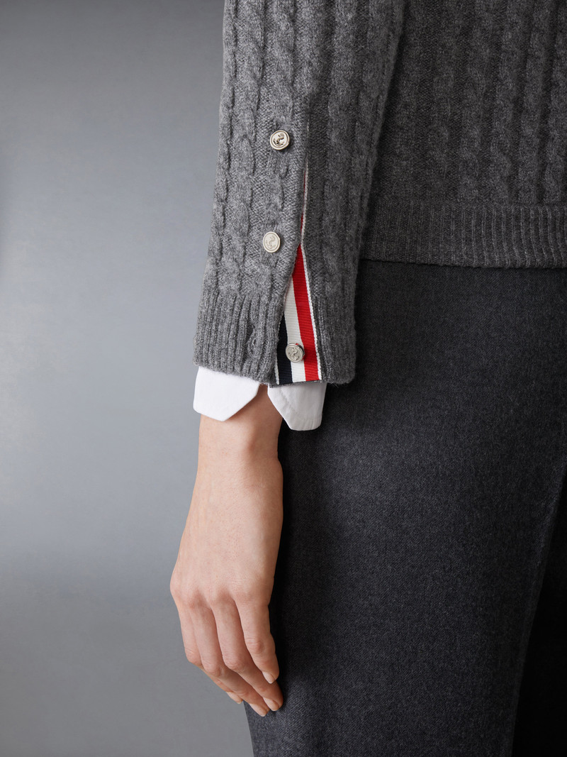 BABY CABLE STITCH CASHMERE CARDIGAN 5