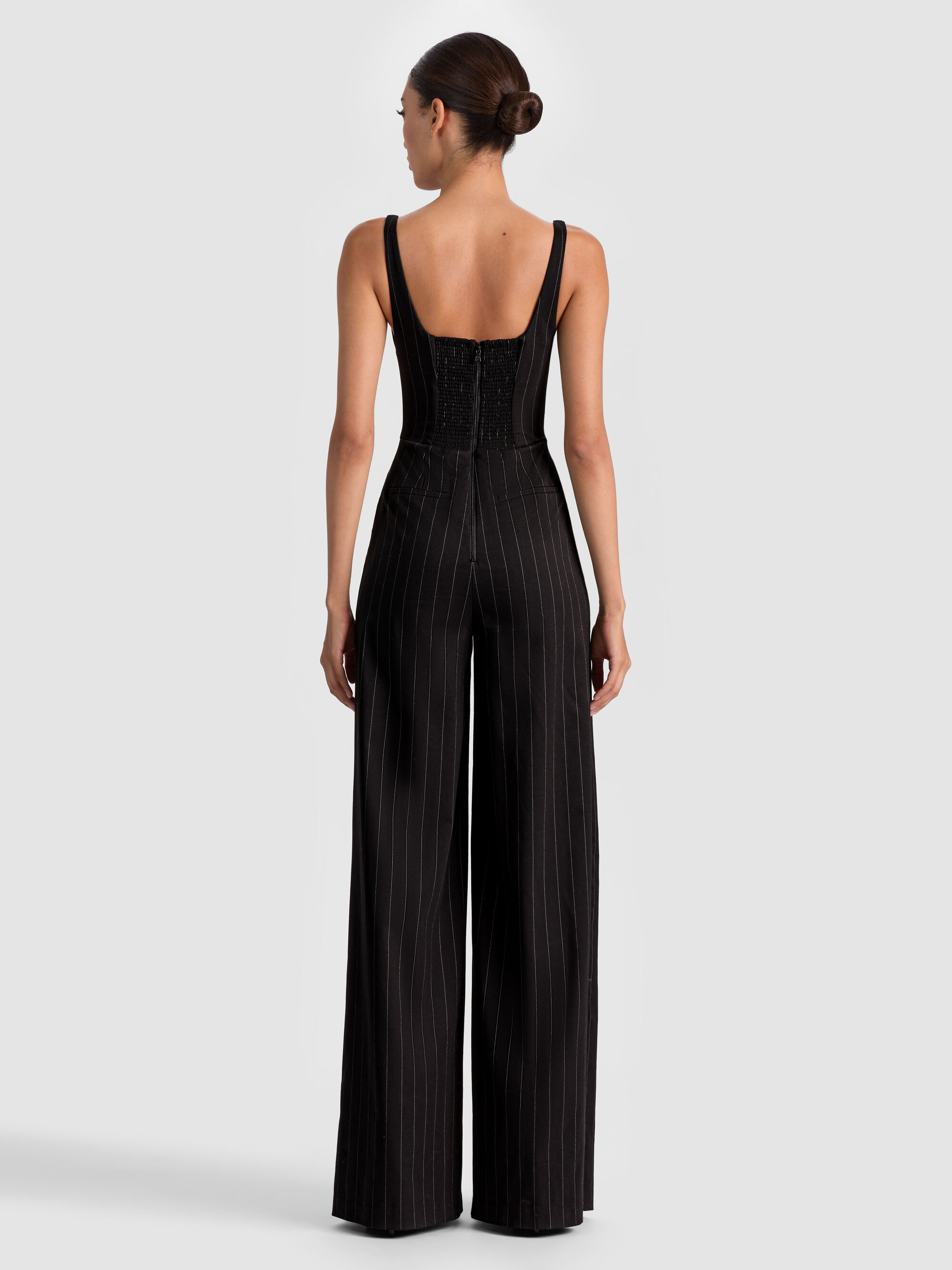 REBECCA TAILORED VEST JUMPSUIT - 4