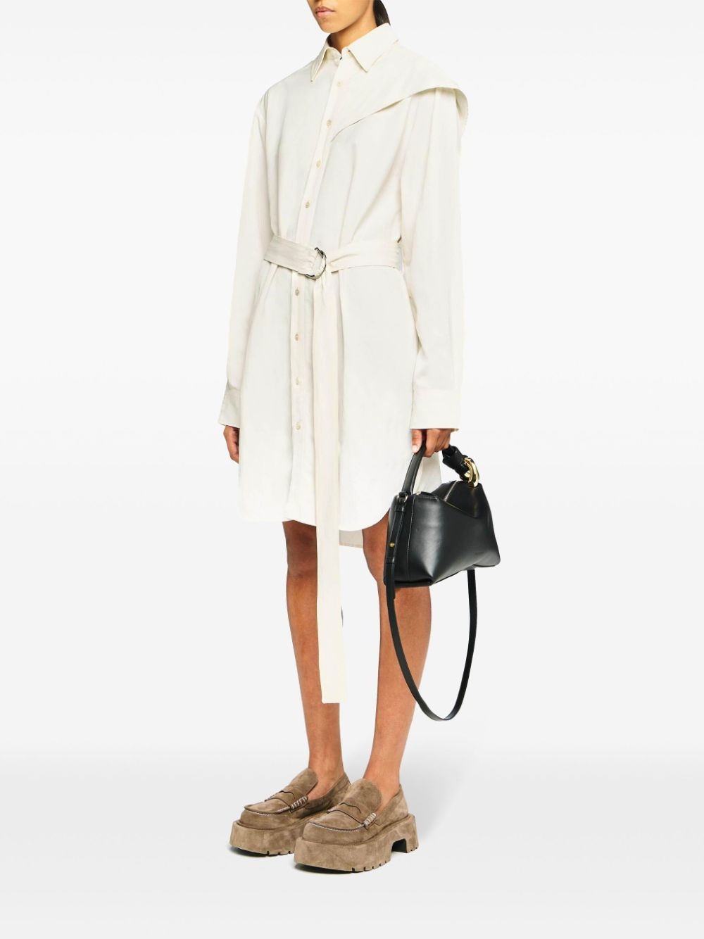 cape midi dress - 3