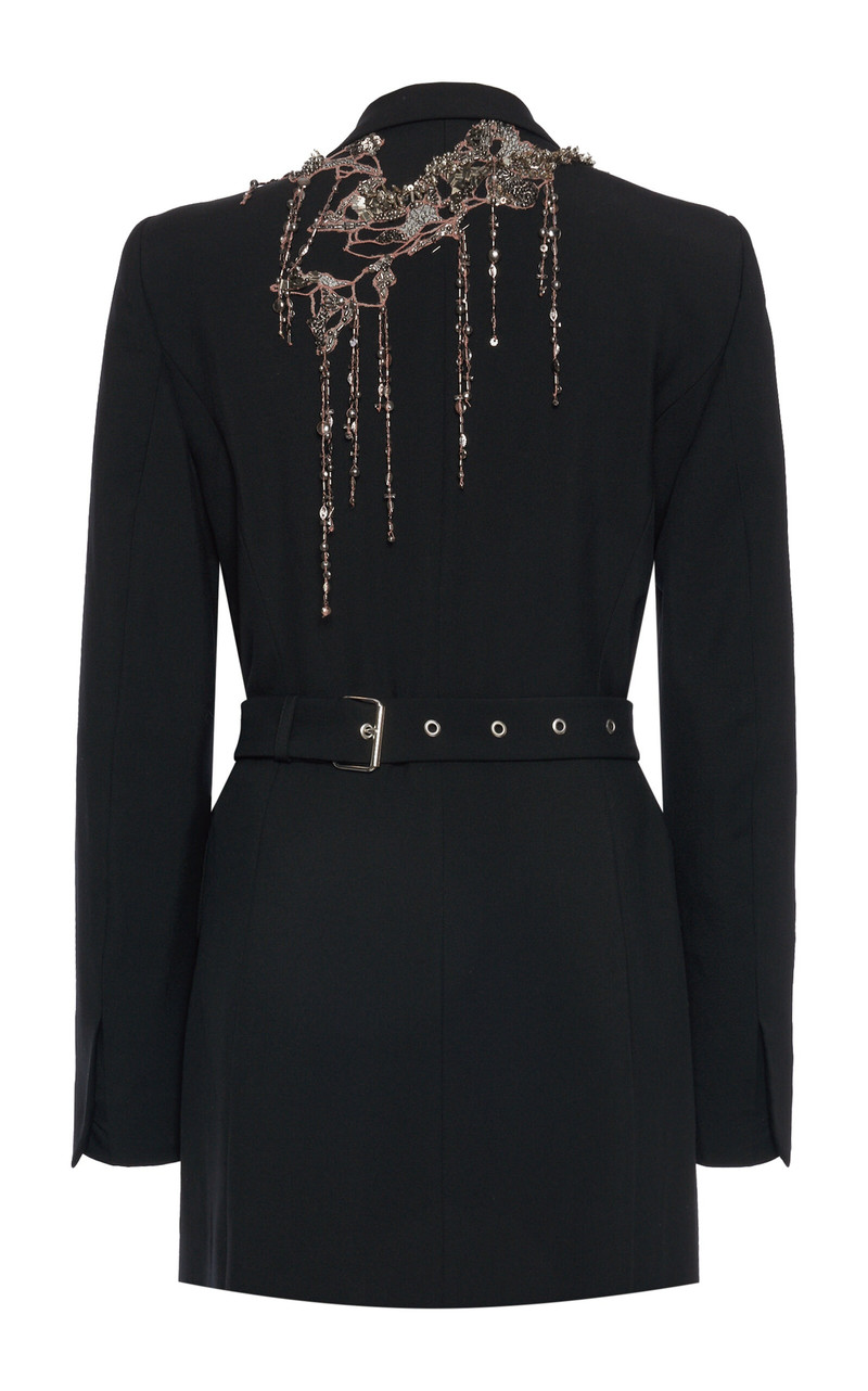 Benny Emboriedered Wool-Mohair Jacket black 4