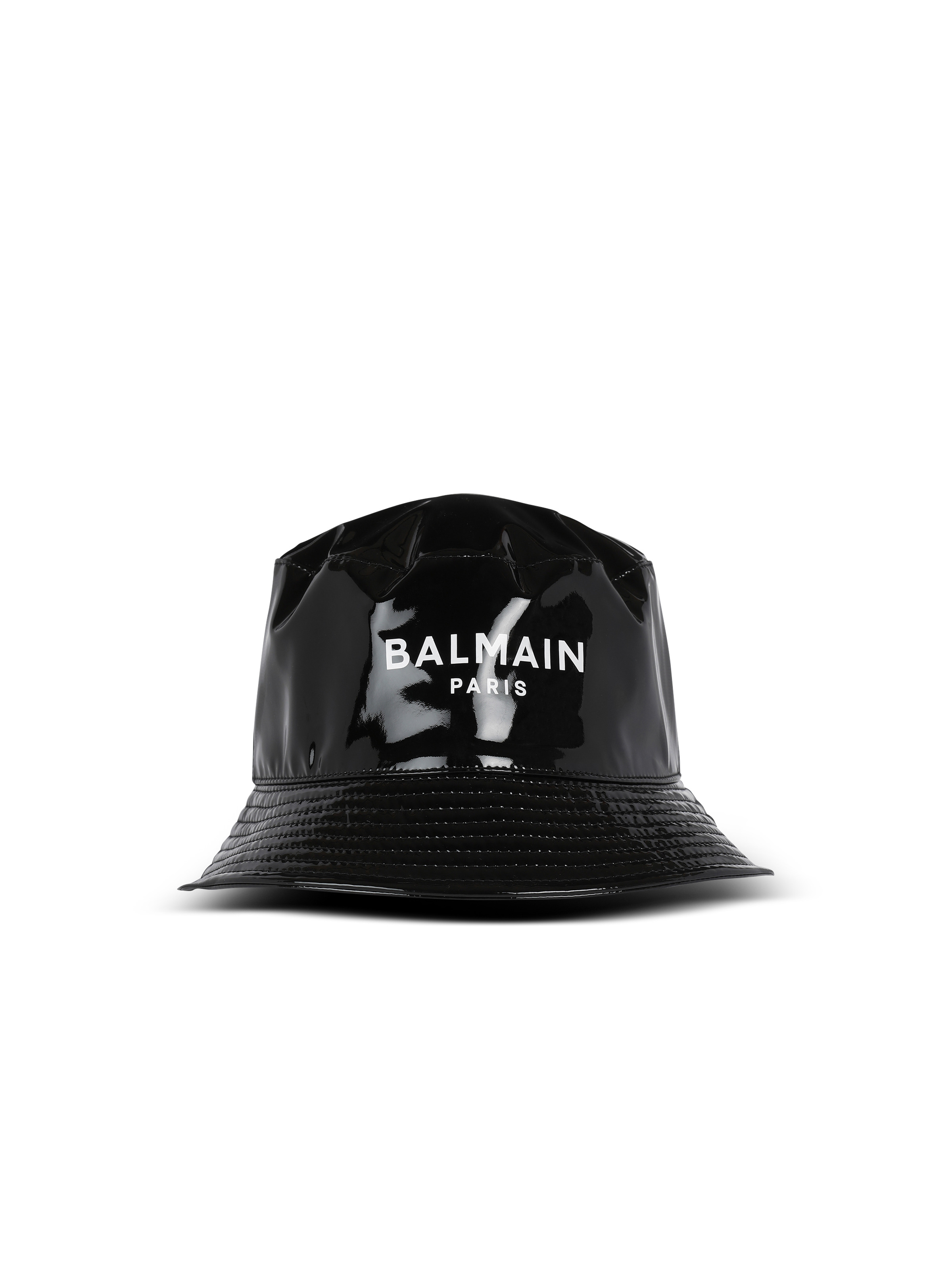 Vinyl bucket hat with Balmain logo - 1