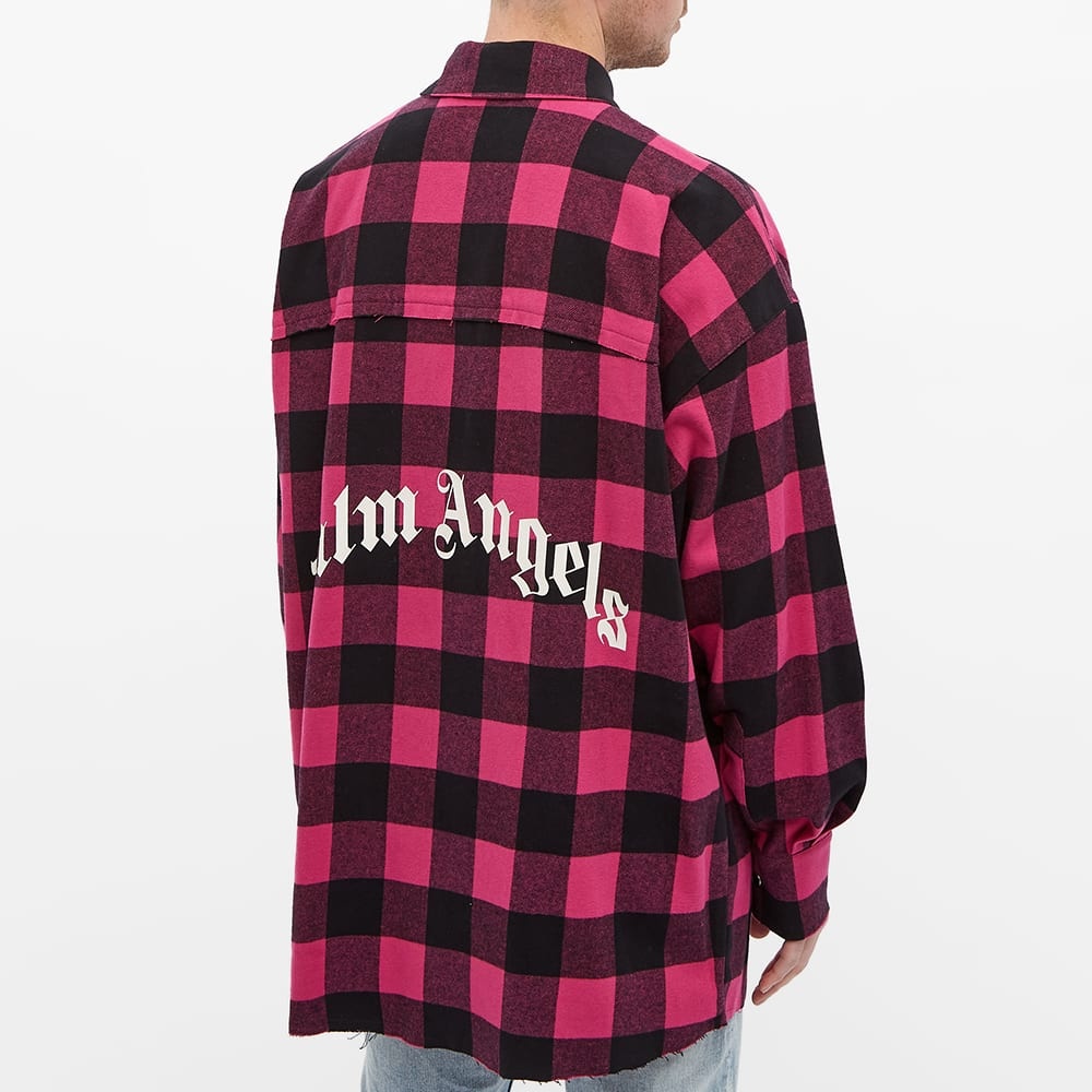 Palm Angels Curved Logo Overshirt - 5