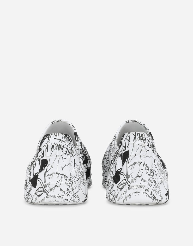 Graffiti-print rubber Toy sneakers - 3