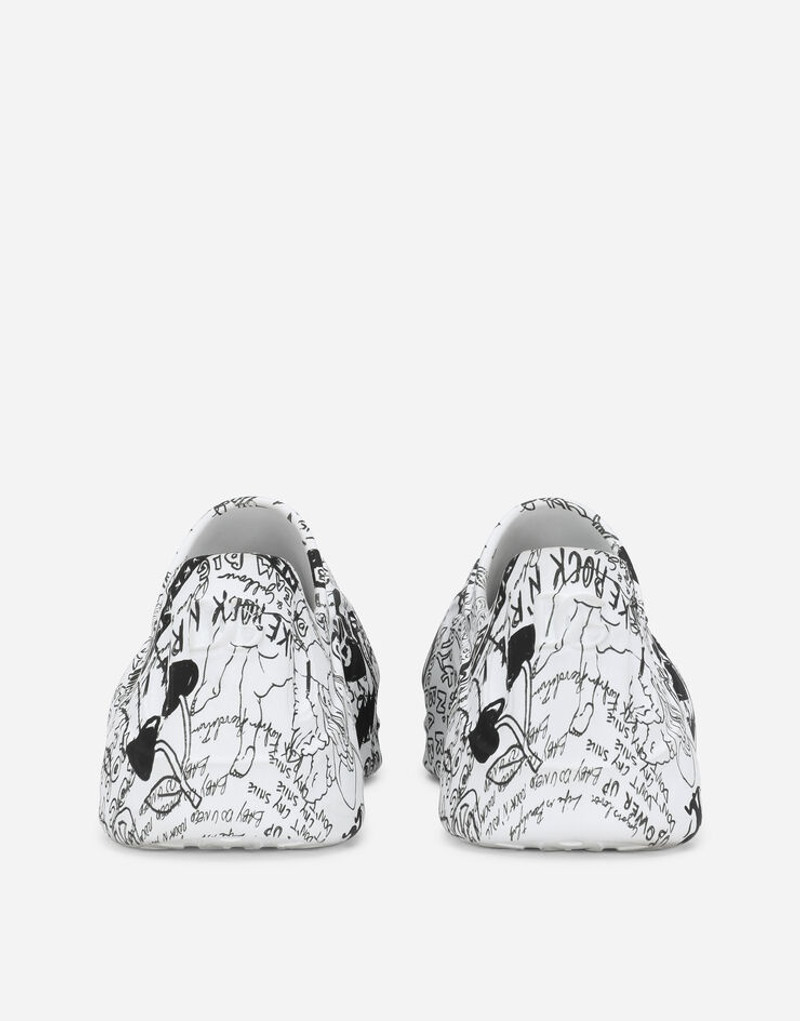 Dolce & Gabbana Graffiti-print rubber Toy sneakers outlook