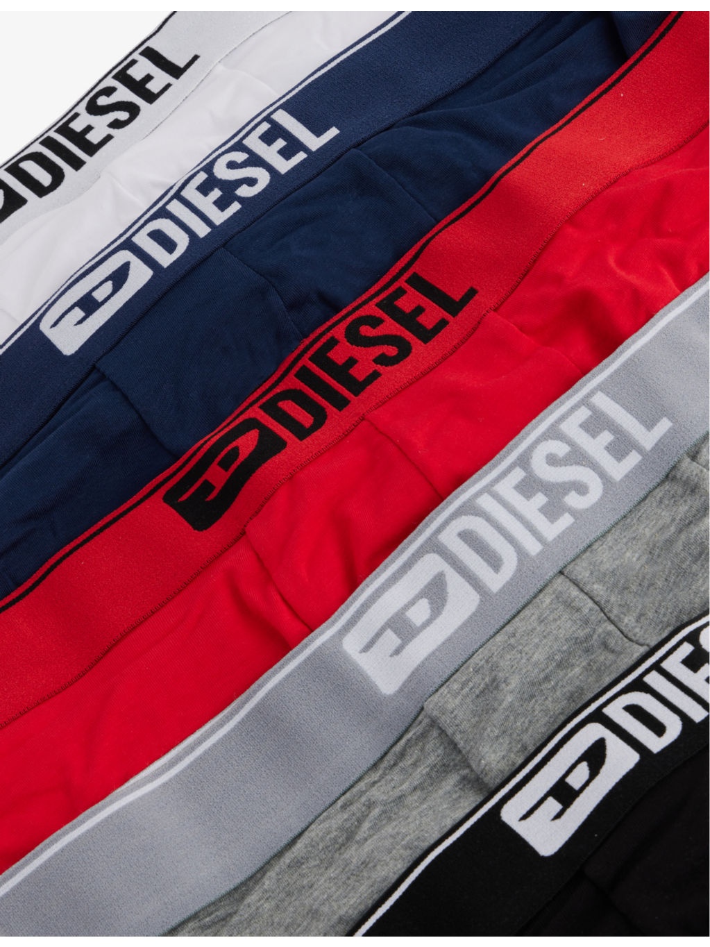 Branded-Waistband Pack of Five Stretch-Cotton Trunks - 5
